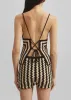 By Malene Birger Dor Crochet Shorts - Black/White sold by Frankie Shop