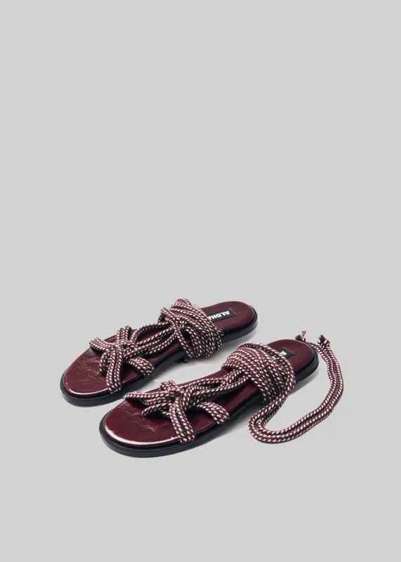 Alohas Tory Sandals - Burgundy sold by Frankie Shop
