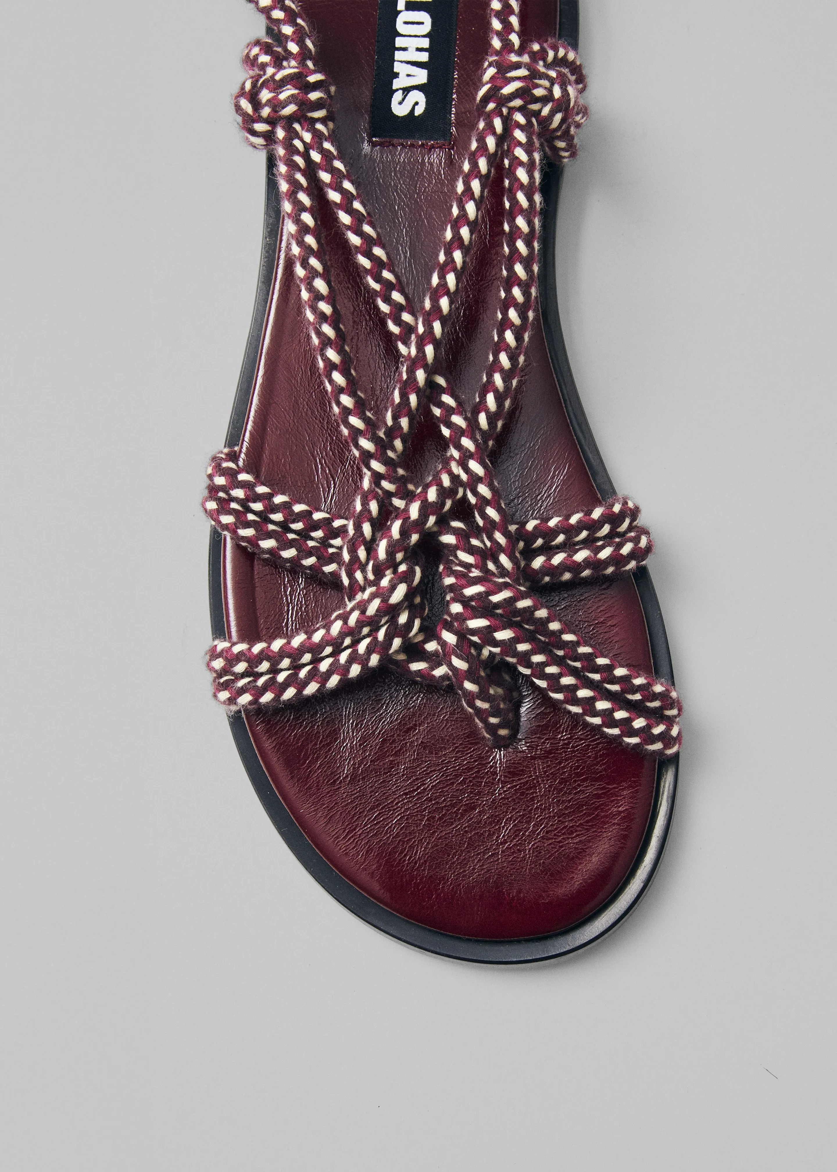 Alohas Tory Sandals - Burgundy sold by Frankie Shop product image thumbnail 2