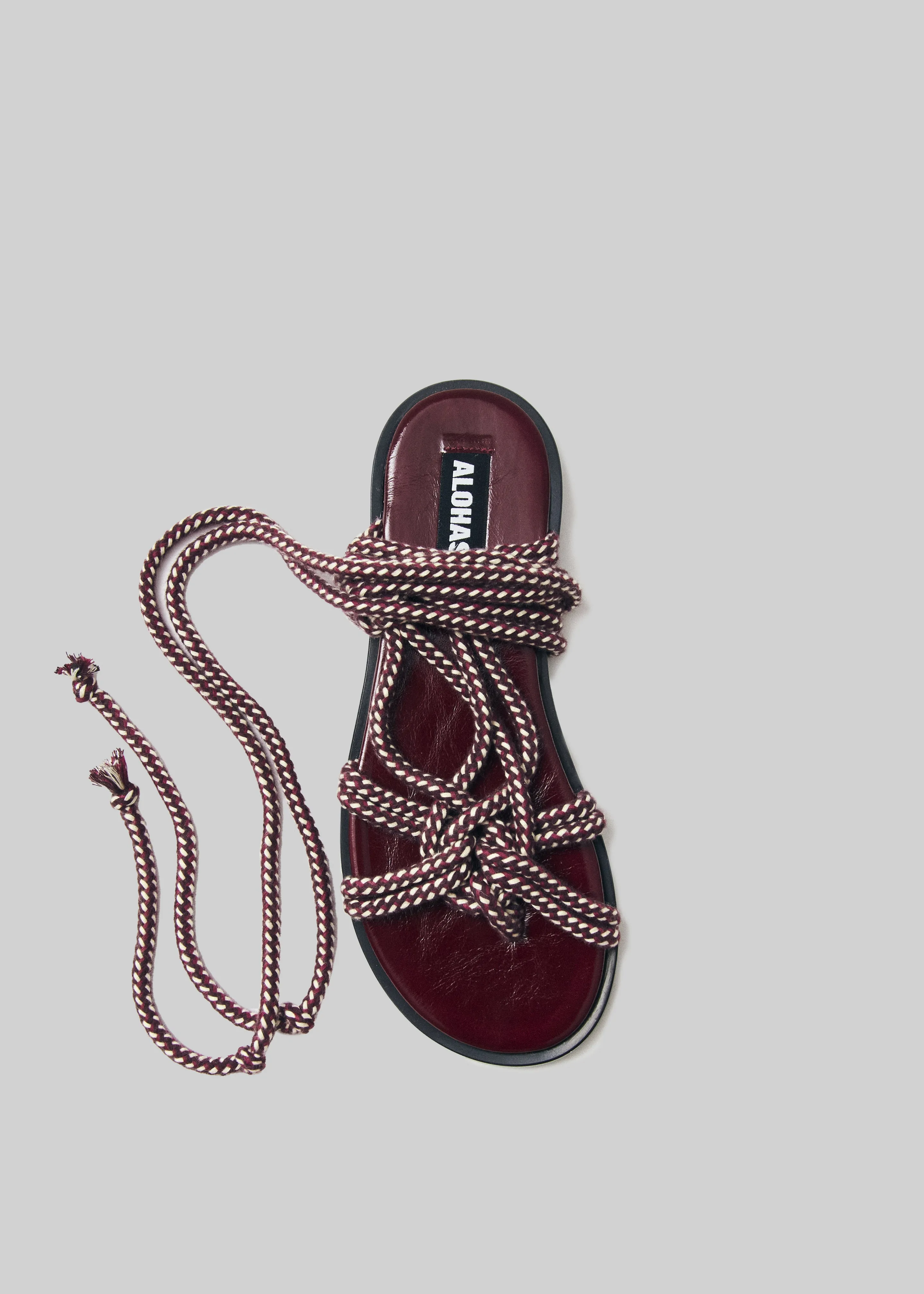 Alohas Tory Sandals - Burgundy sold by Frankie Shop product image thumbnail 4