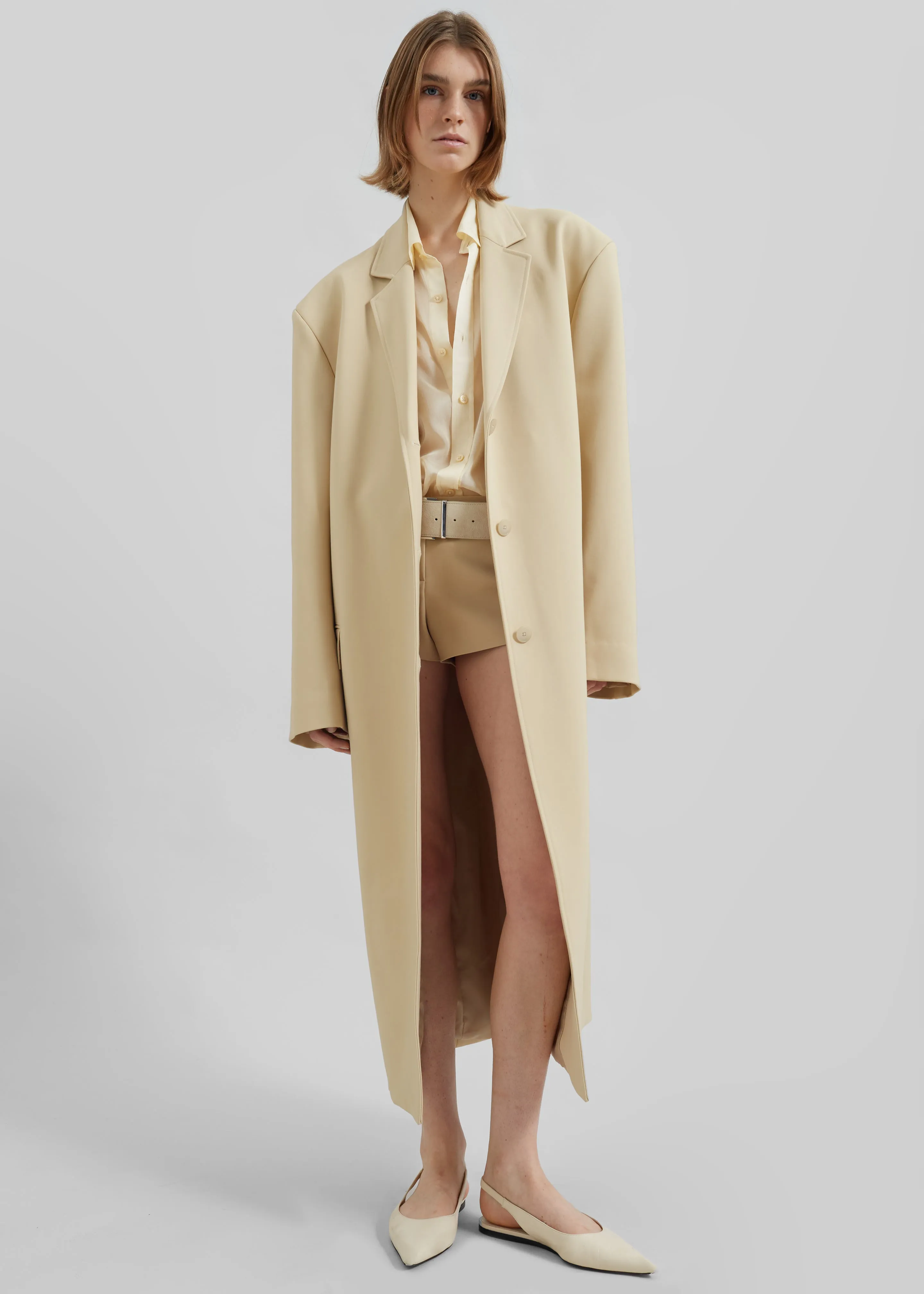 Tribeca Long Coat - Beige sold by Frankie Shop
