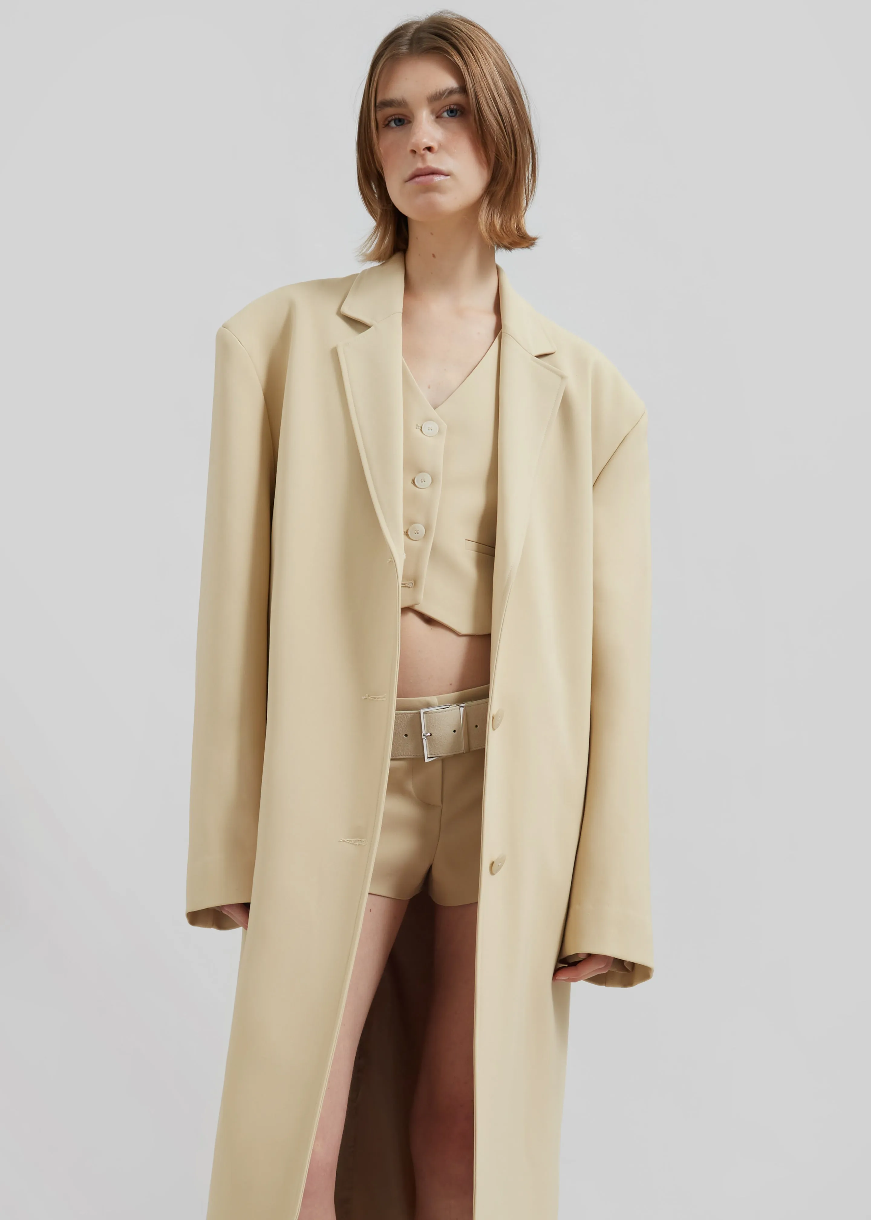 Tribeca Long Coat - Beige sold by Frankie Shop product image thumbnail 2