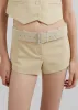 Roma Hot Pants - Beige sold by Frankie Shop