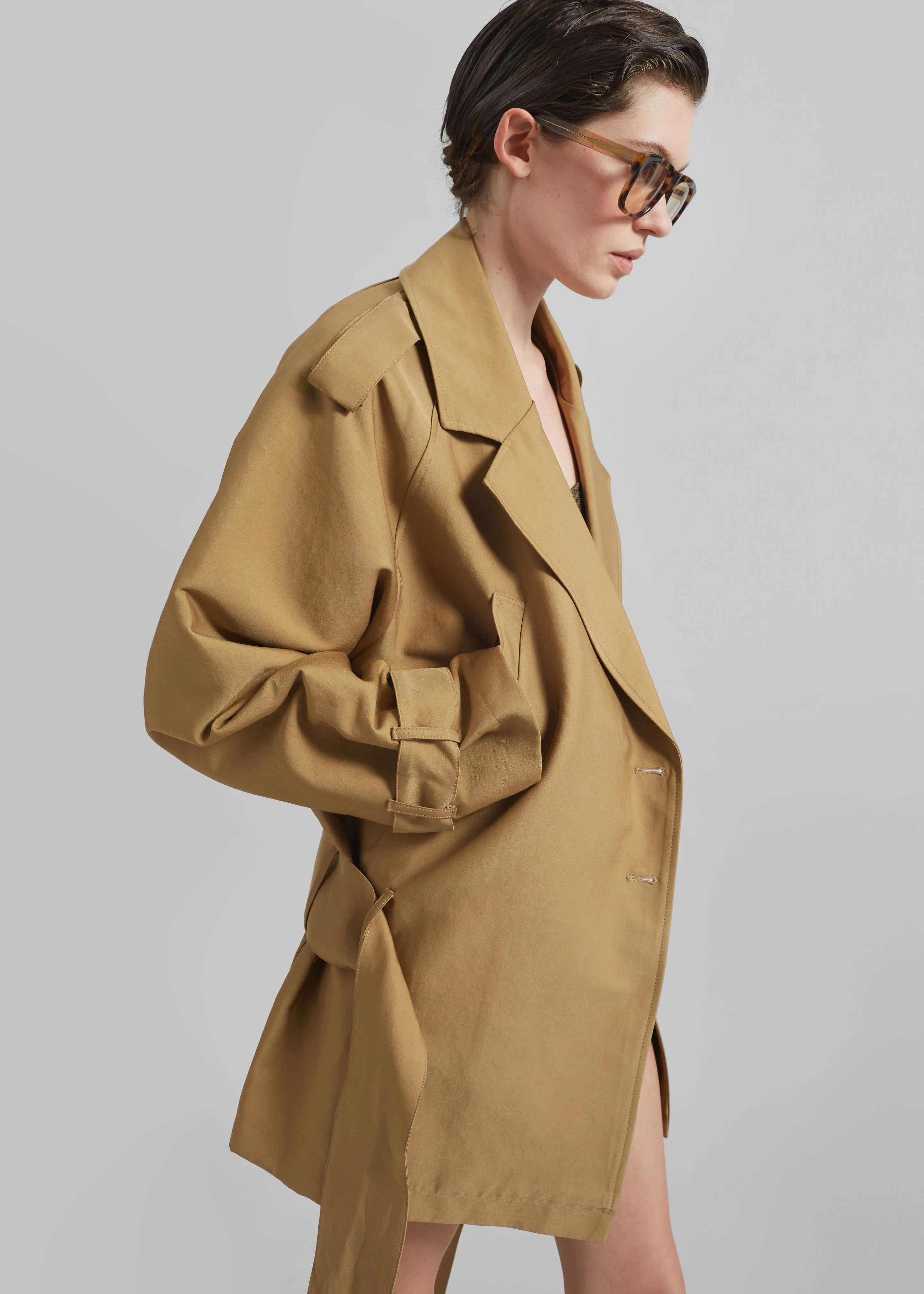 Emsbury Short Trench - Beige sold by Frankie Shop product image thumbnail 2