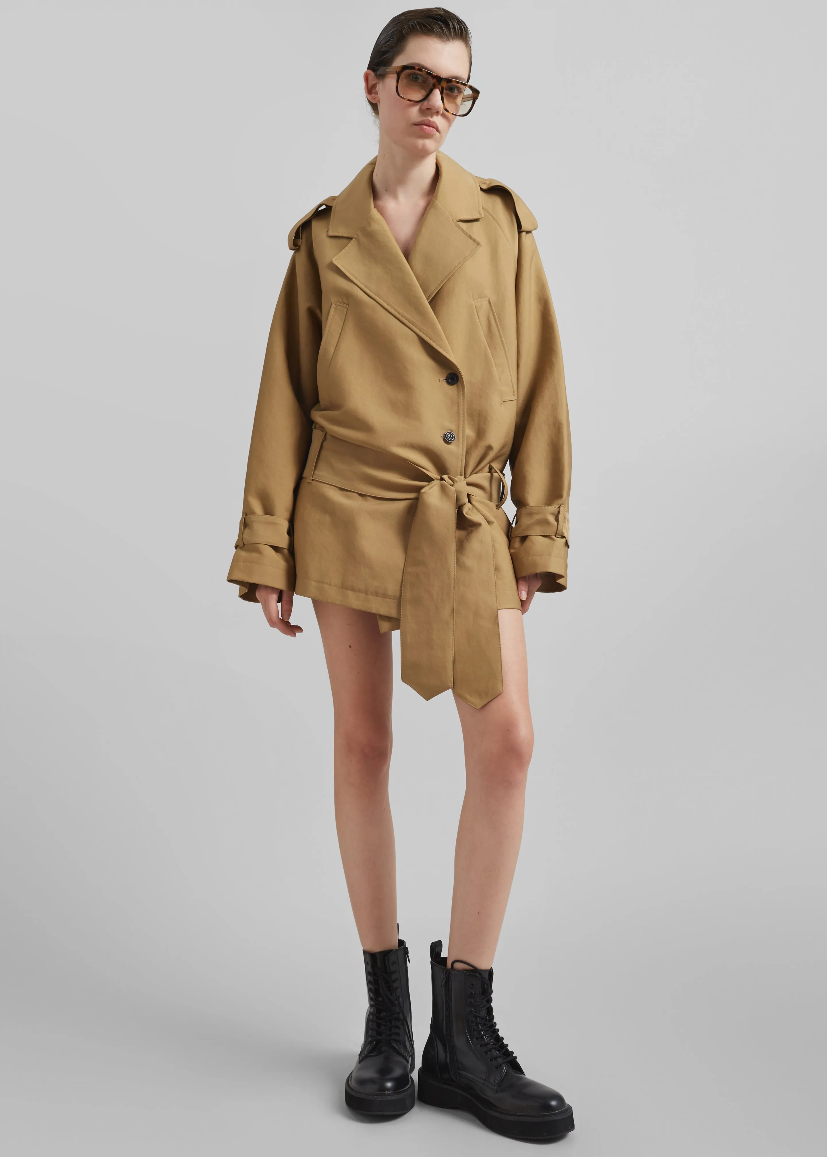 Emsbury Short Trench - Beige sold by Frankie Shop product image thumbnail 3