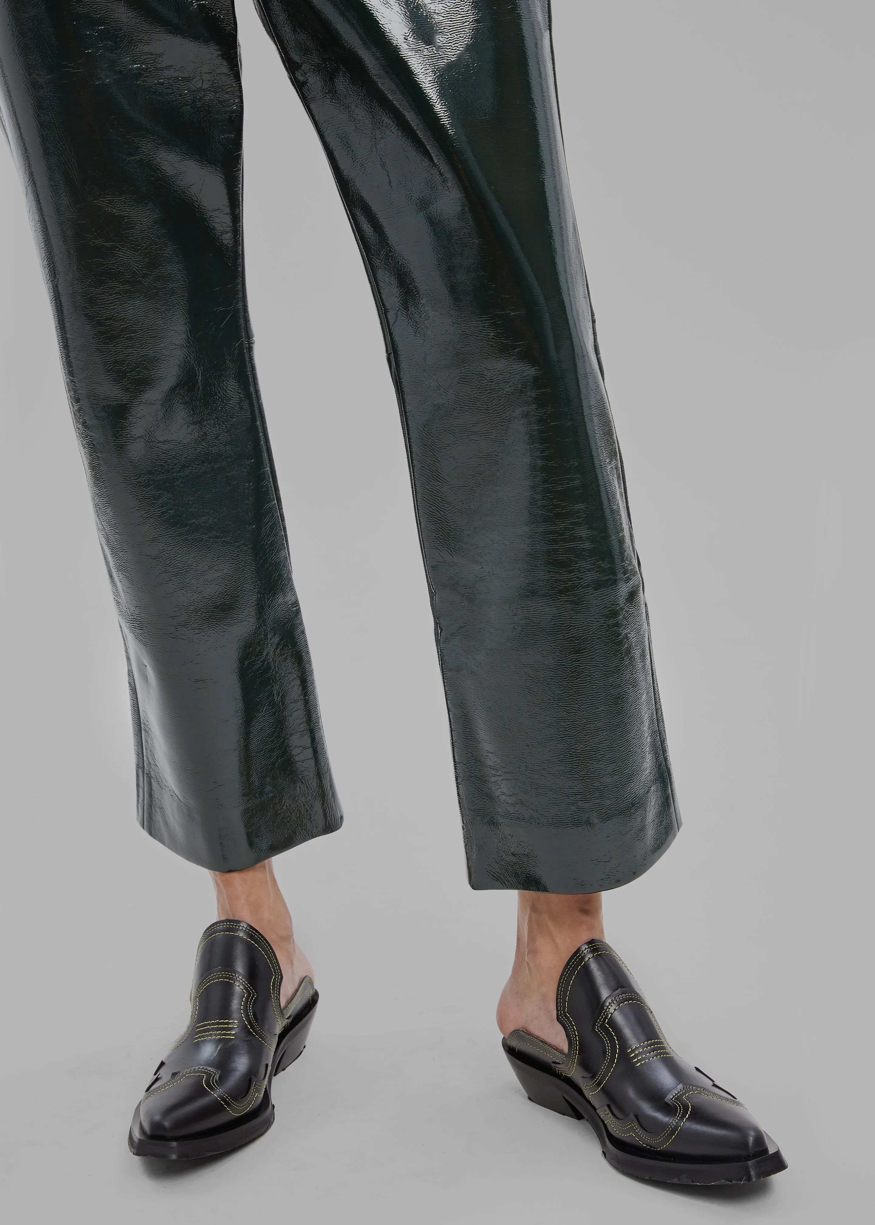 Proenza Schouler White Label Vinyl Pants - Pine sold by Frankie Shop product image thumbnail 5