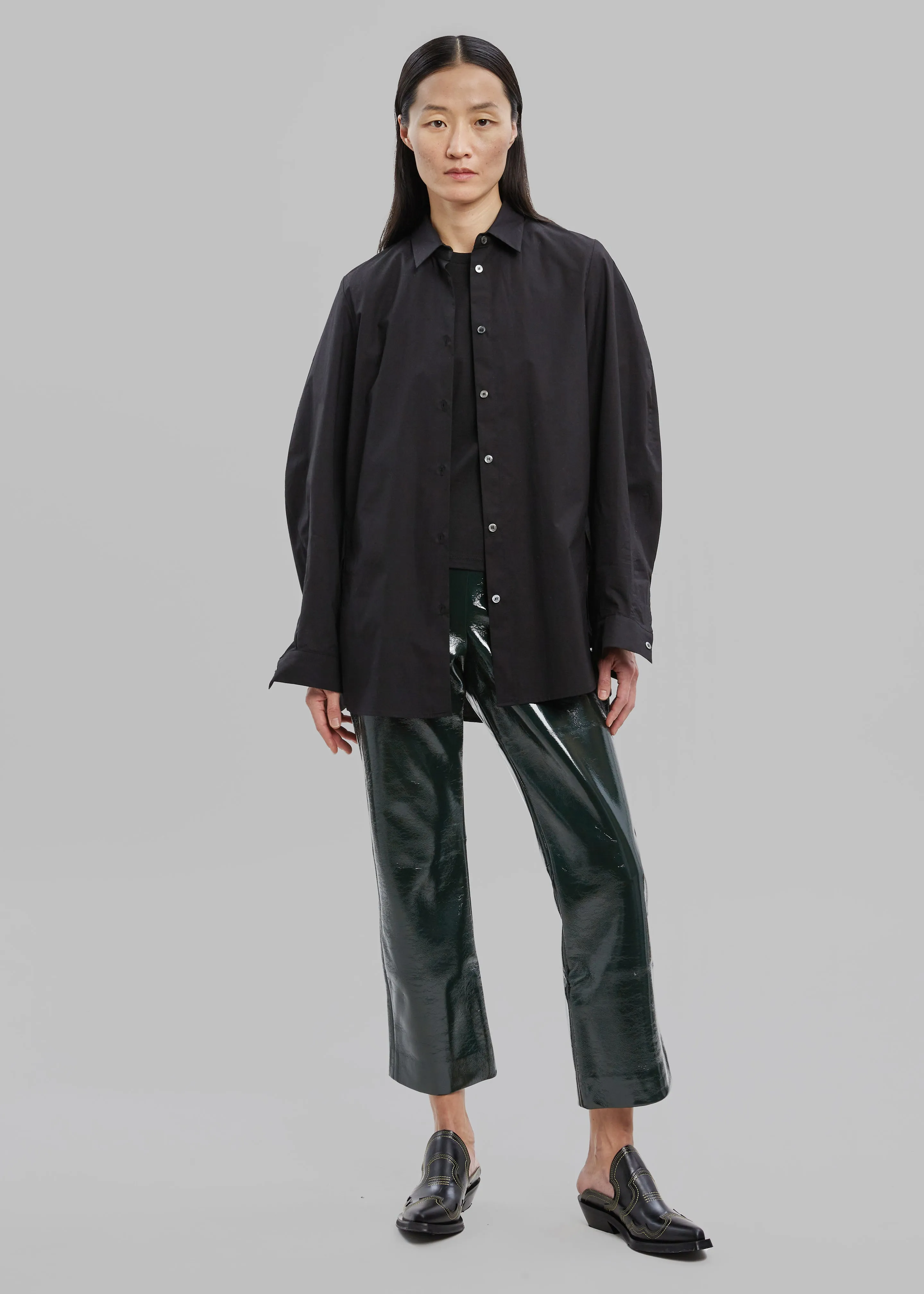 Proenza Schouler White Label Vinyl Pants - Pine sold by Frankie Shop product image thumbnail 3