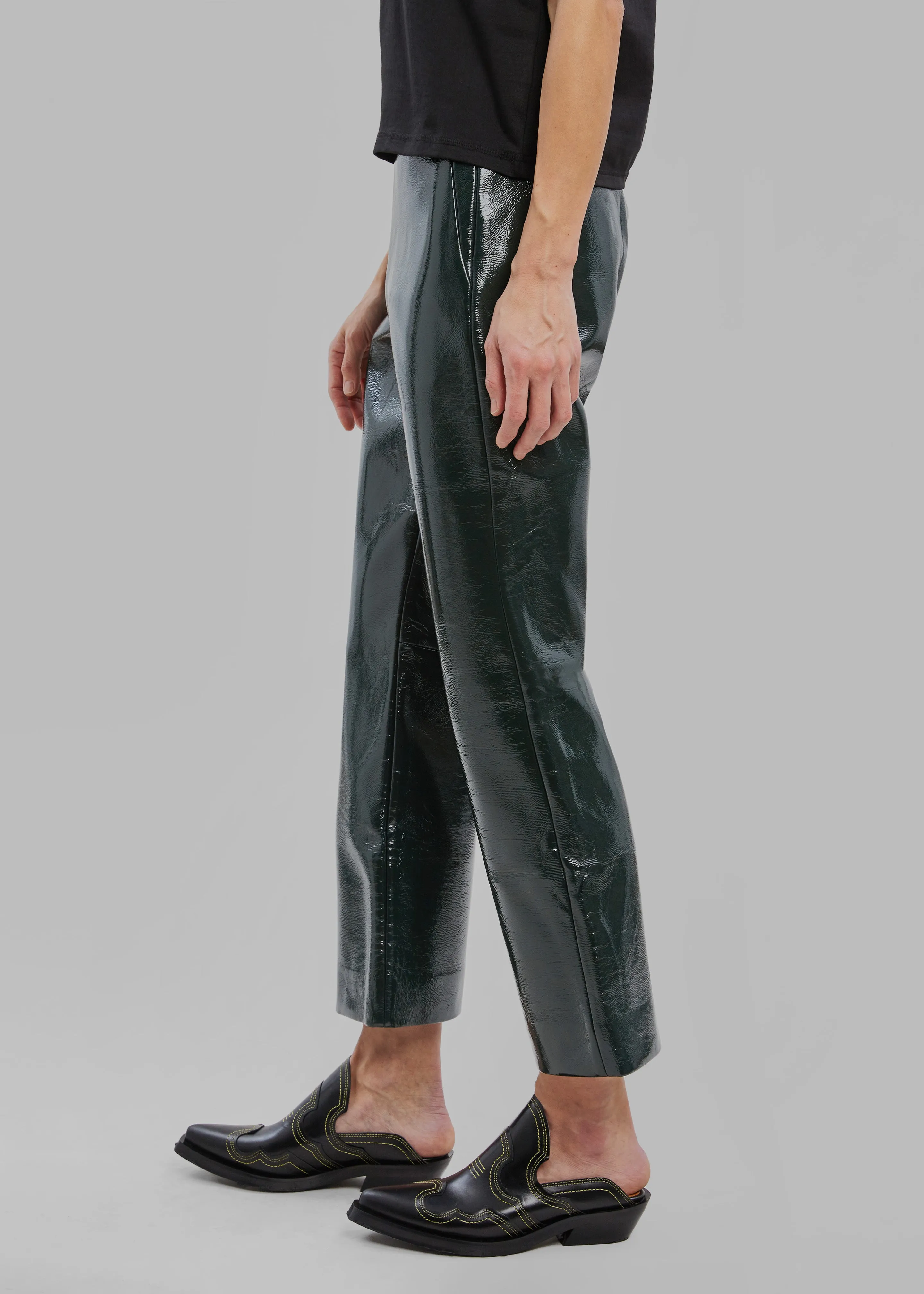 Proenza Schouler White Label Vinyl Pants - Pine sold by Frankie Shop product image thumbnail 4