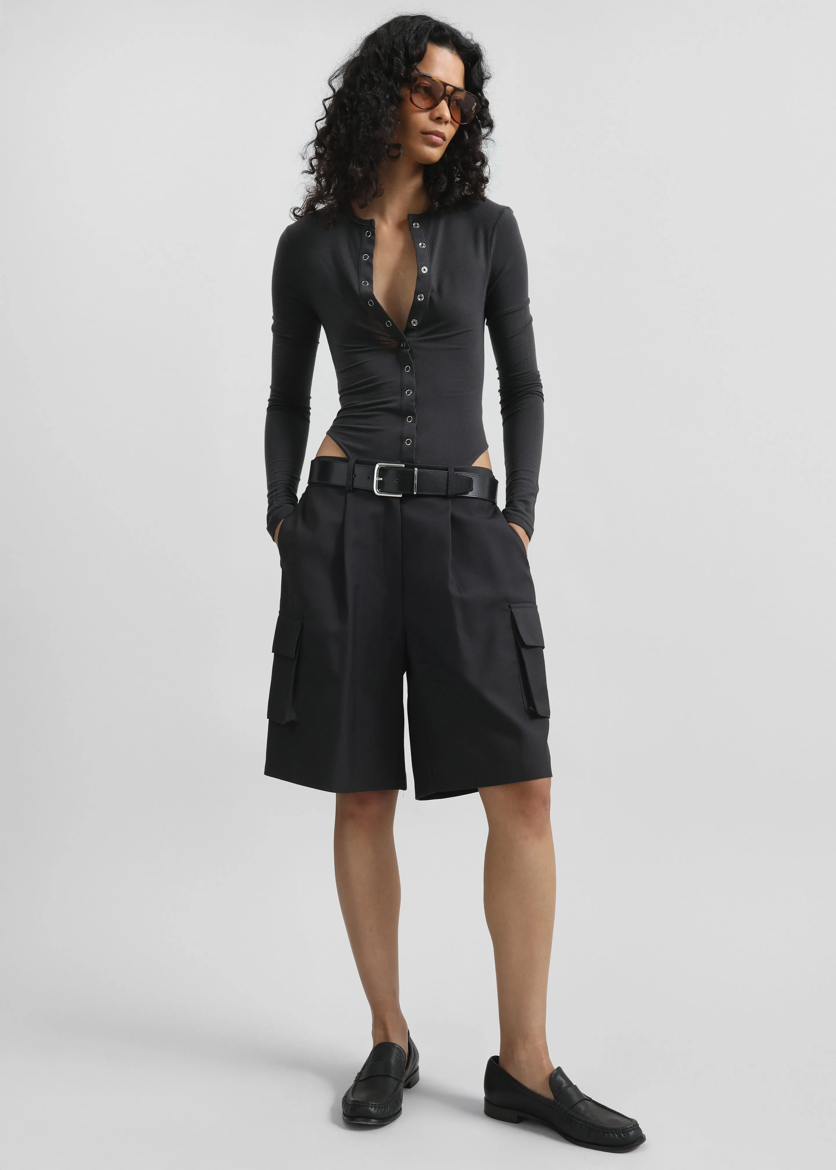Nersac Cargo Bermuda Shorts - Charcoal sold by Frankie Shop product image thumbnail 2