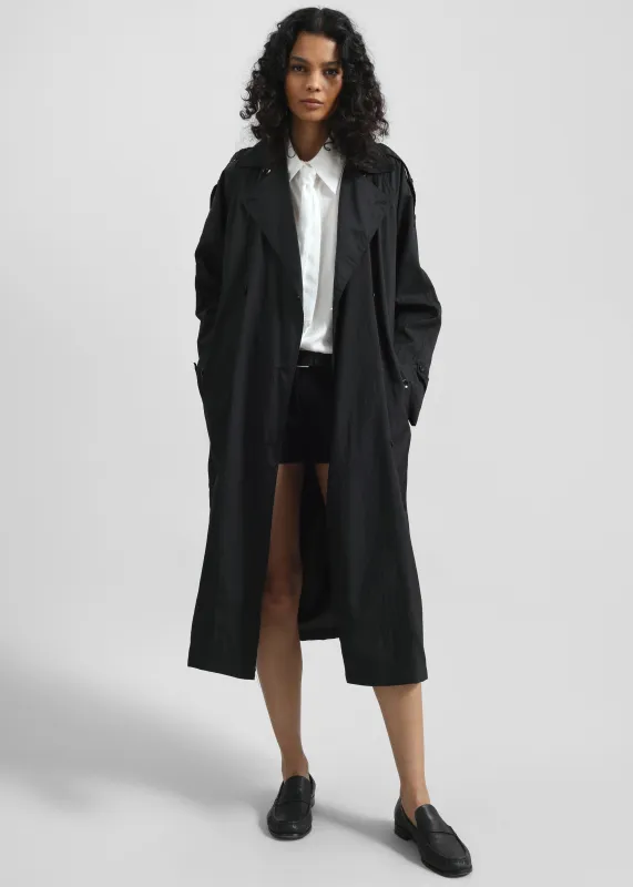 Tarnby Light Trench - Black sold by Frankie Shop