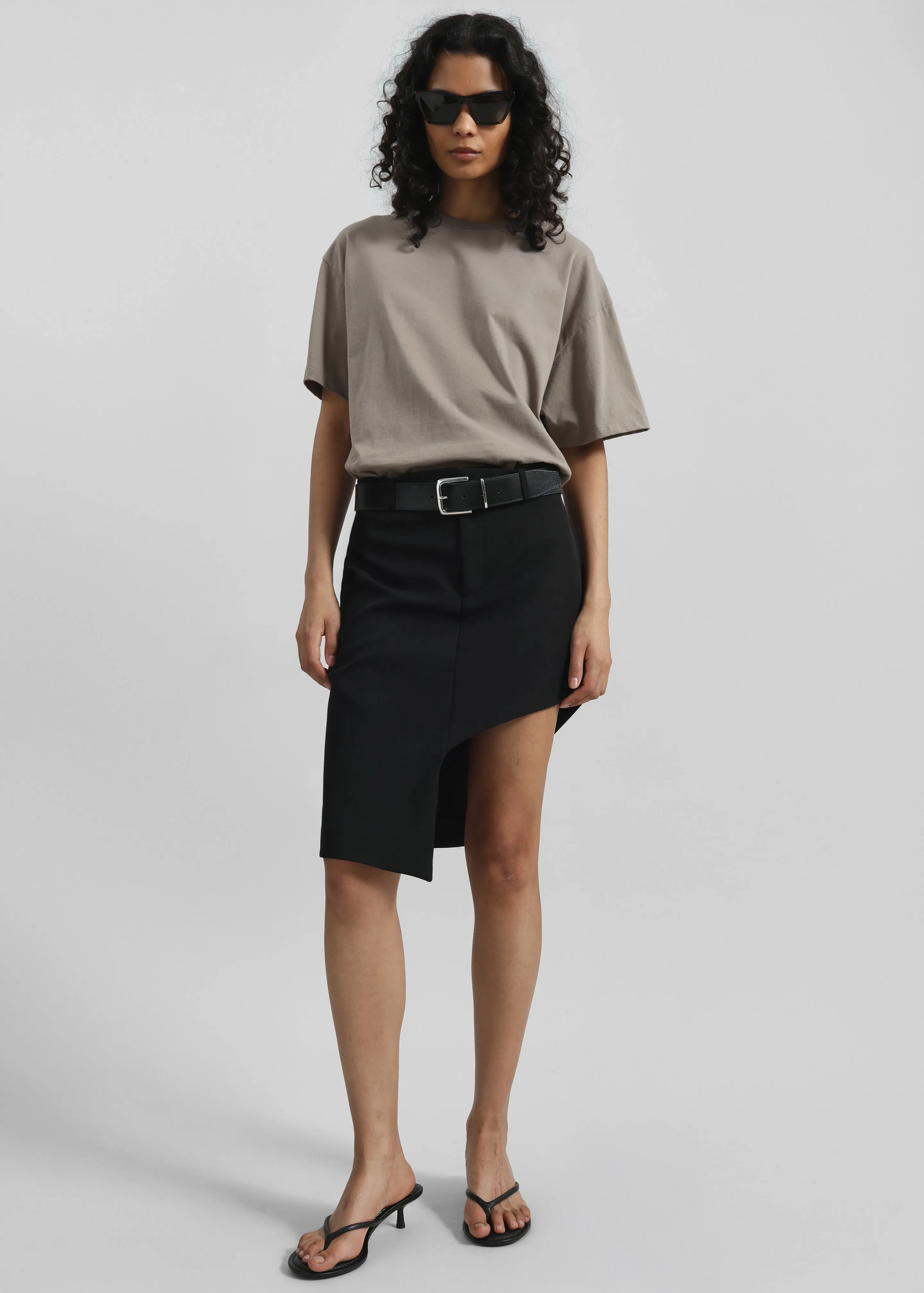 Coperni Tailored Asymmetric Skirt - Black sold by Frankie Shop product image thumbnail 3