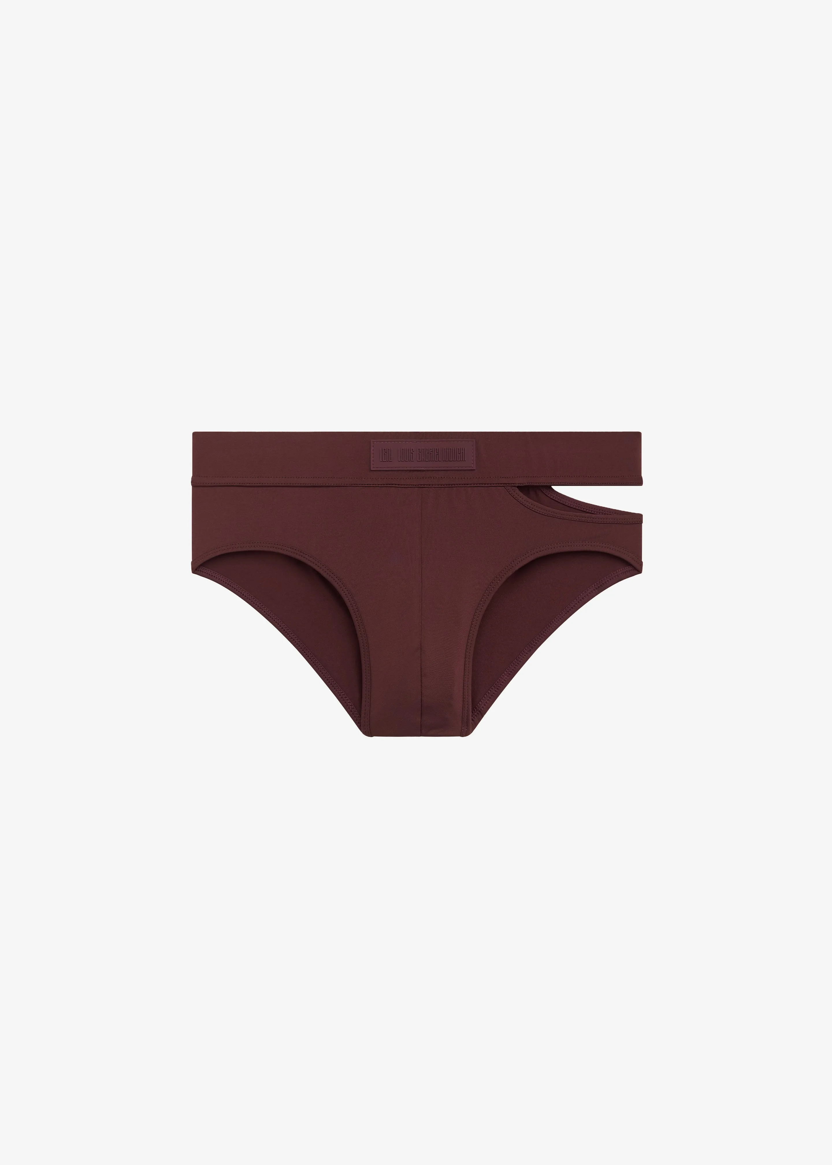 Louis Gabriel Nouchi Signature Swim Briefs - Burgundy sold by Frankie Shop product image thumbnail 5