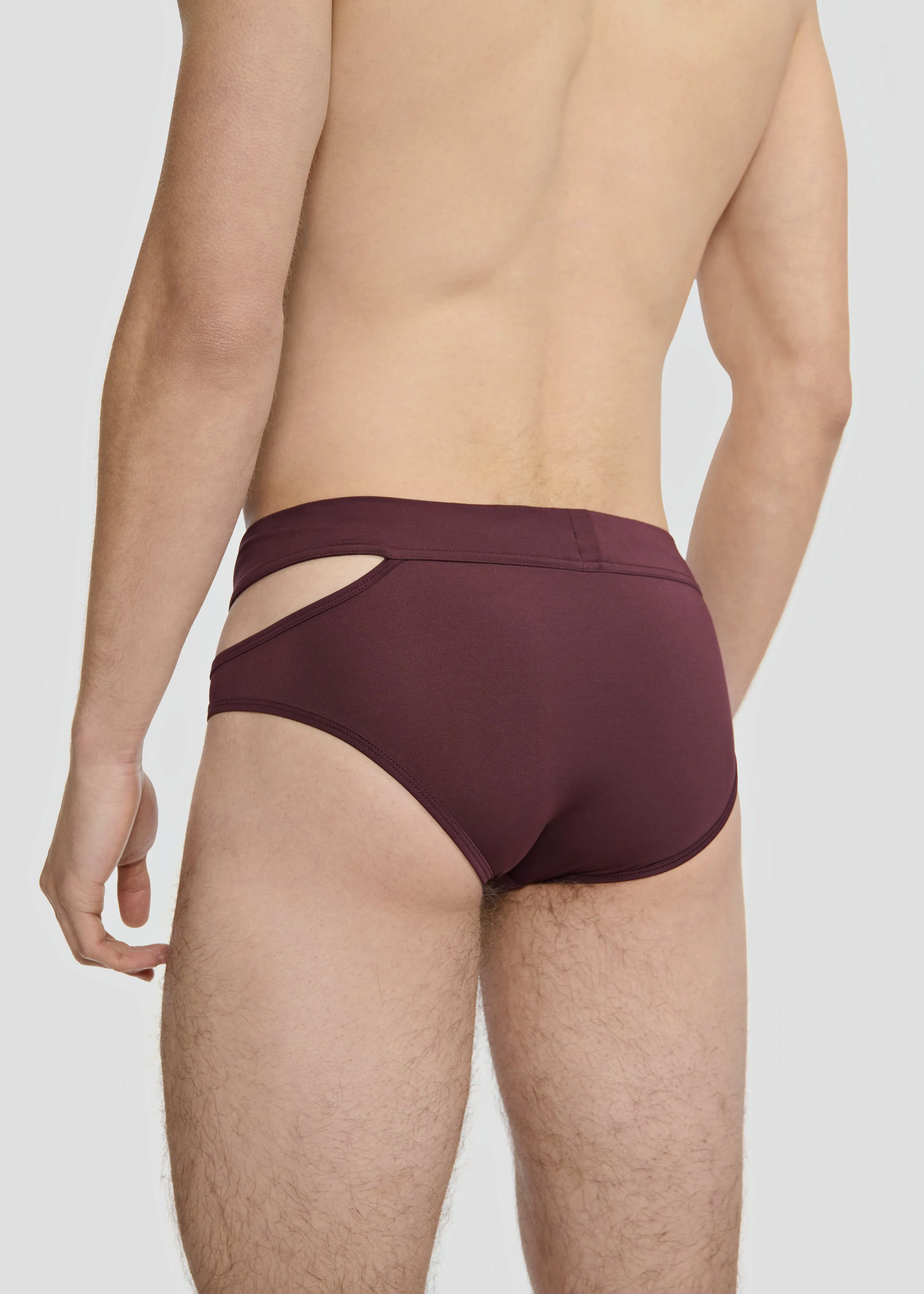 Louis Gabriel Nouchi Signature Swim Briefs - Burgundy sold by Frankie Shop product image thumbnail 3