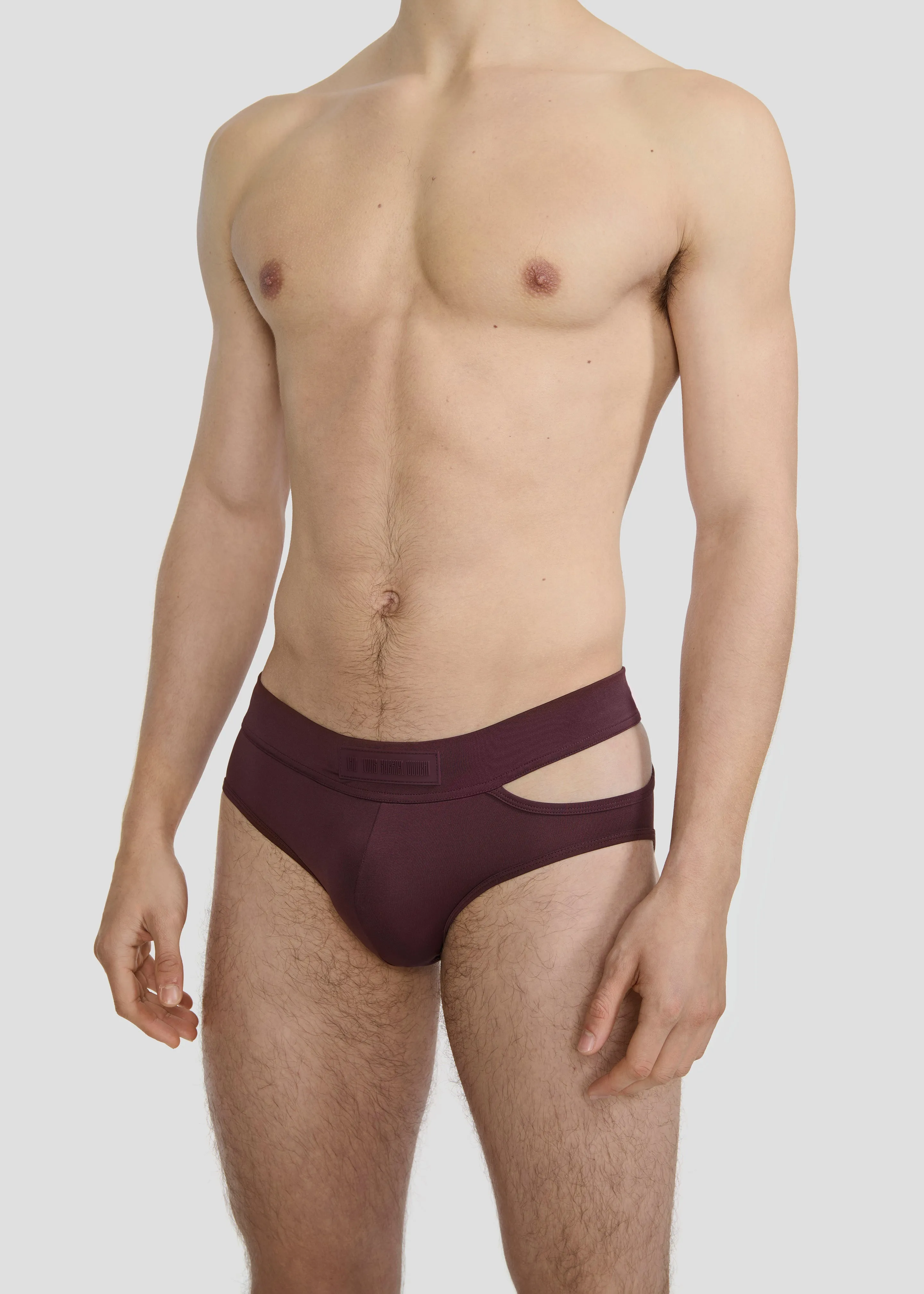 Louis Gabriel Nouchi Signature Swim Briefs - Burgundy sold by Frankie Shop