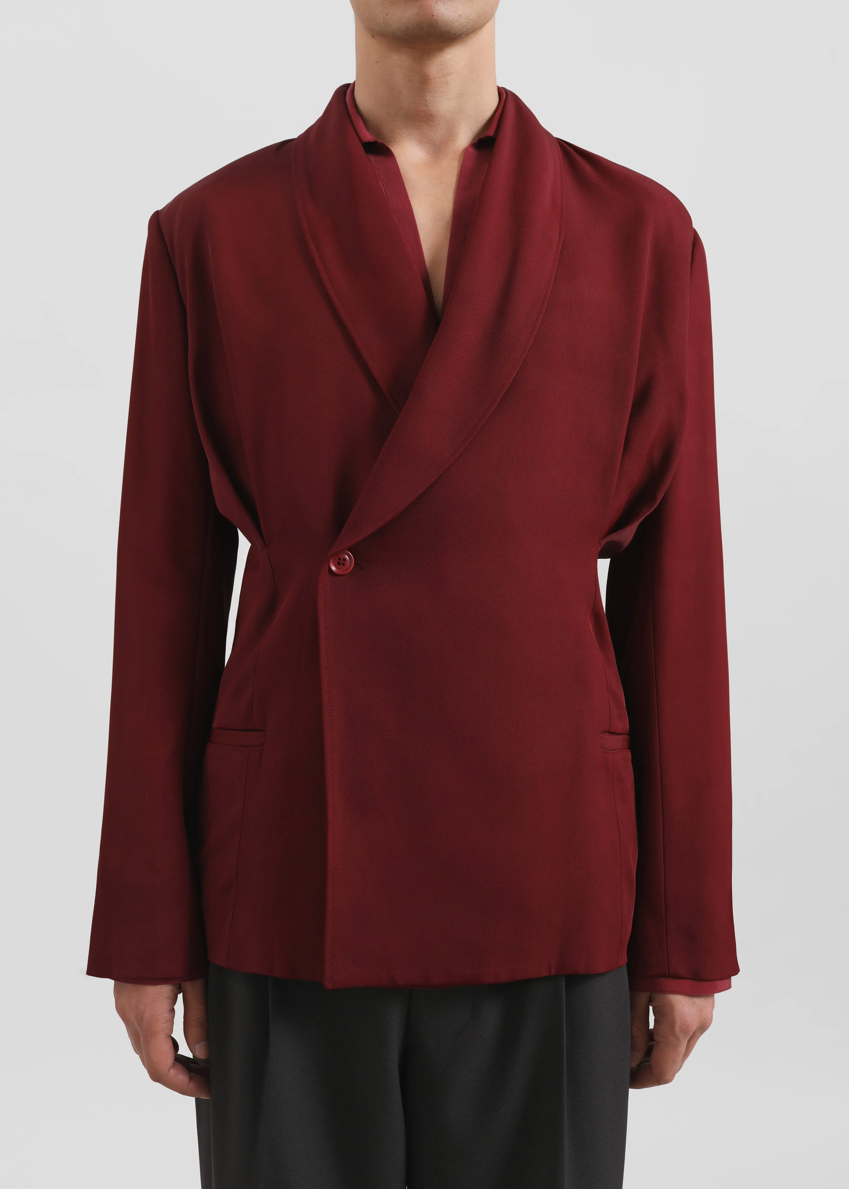 Louis Gabriel Nouchi Double Breasted Jacket - Red Black sold by Frankie Shop product image thumbnail 3