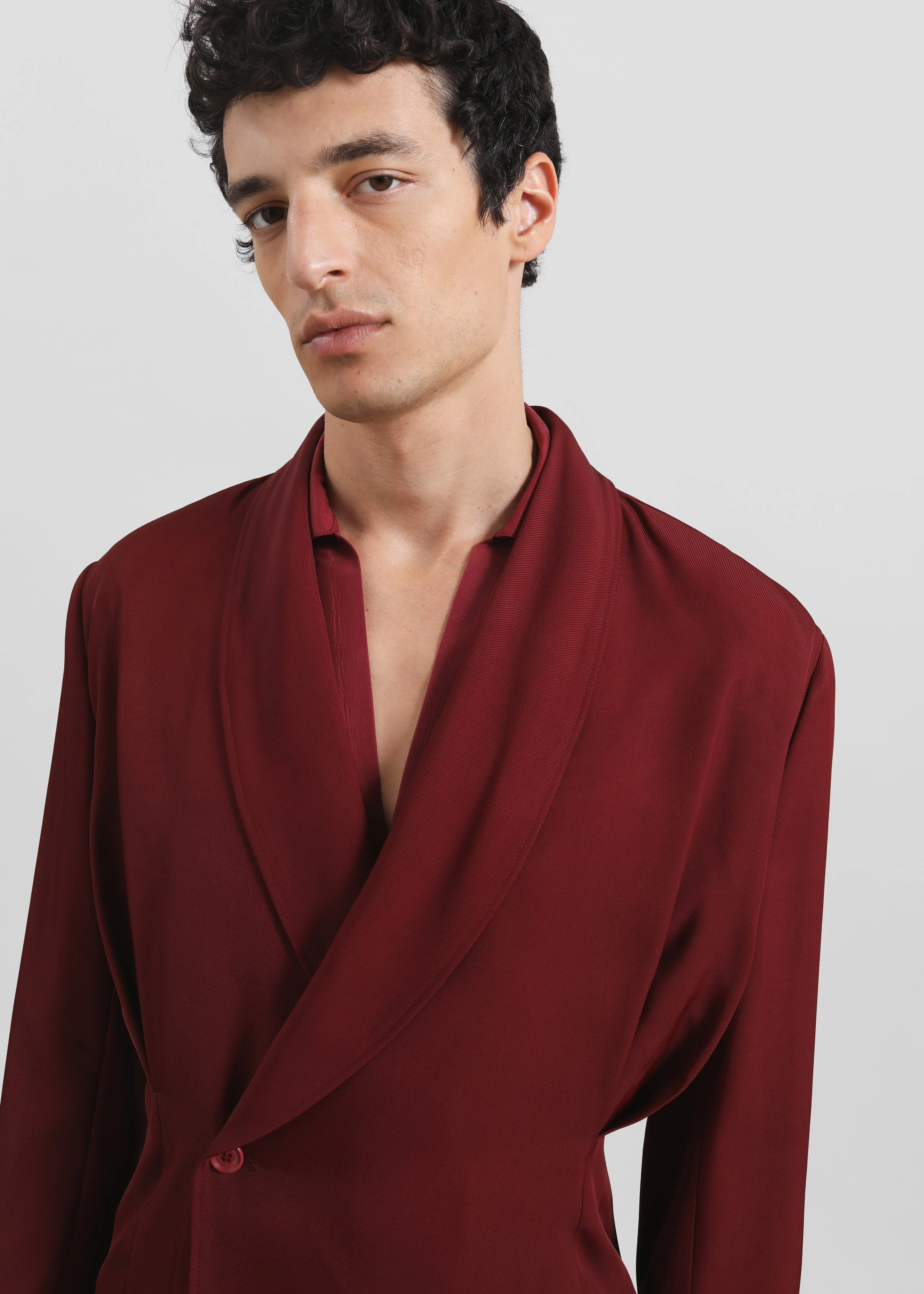 Louis Gabriel Nouchi Double Breasted Jacket - Red Black sold by Frankie Shop product image thumbnail 5