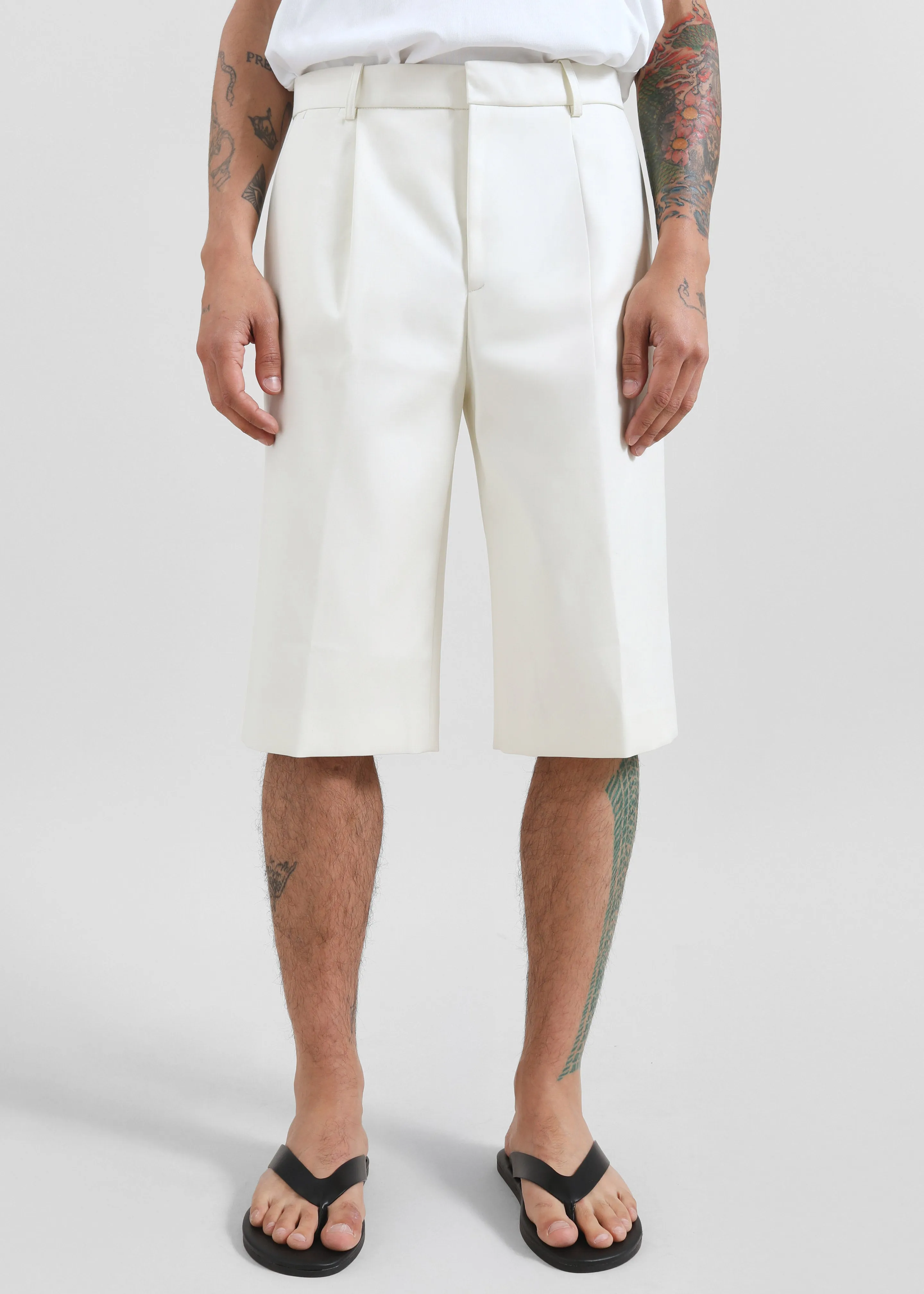 Louis Gabriel Nouchi Bermuda Shorts - Bone sold by Frankie Shop product image thumbnail 3
