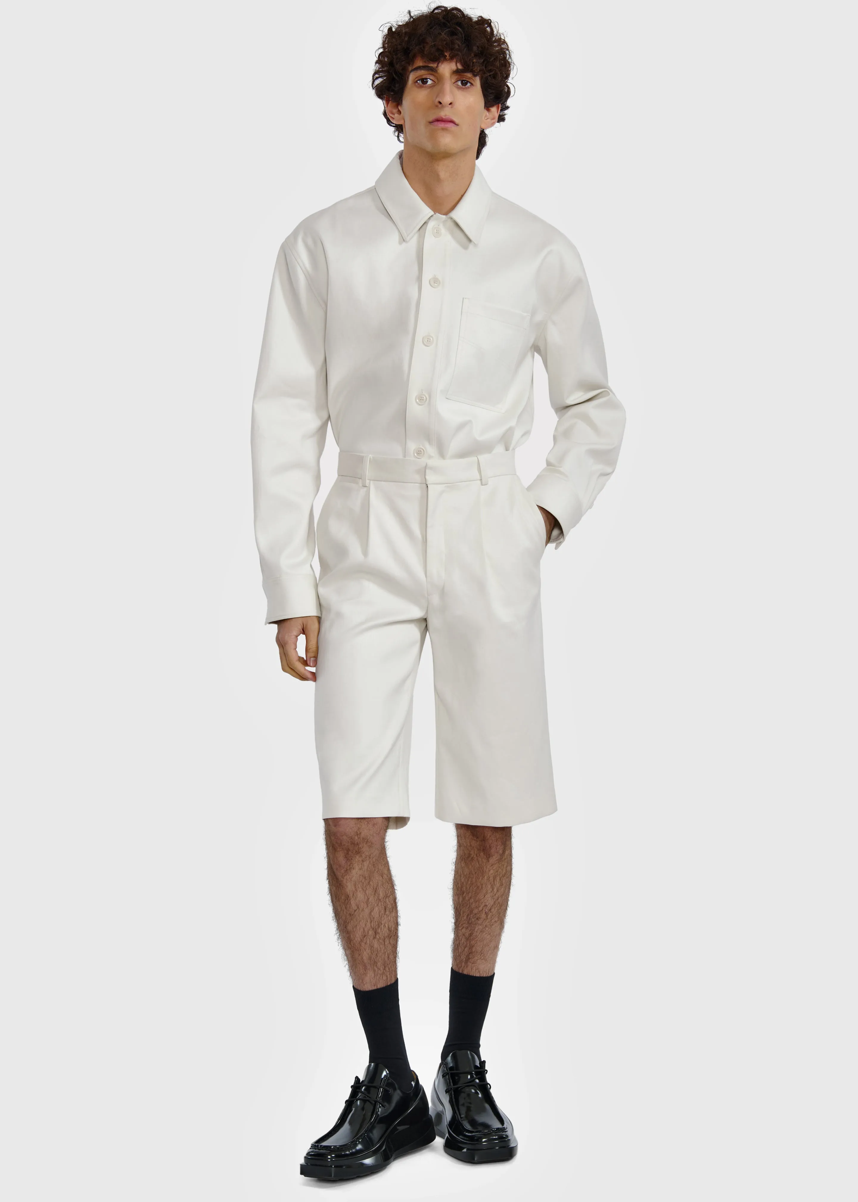 Louis Gabriel Nouchi Bermuda Shorts - Bone sold by Frankie Shop product image thumbnail 4