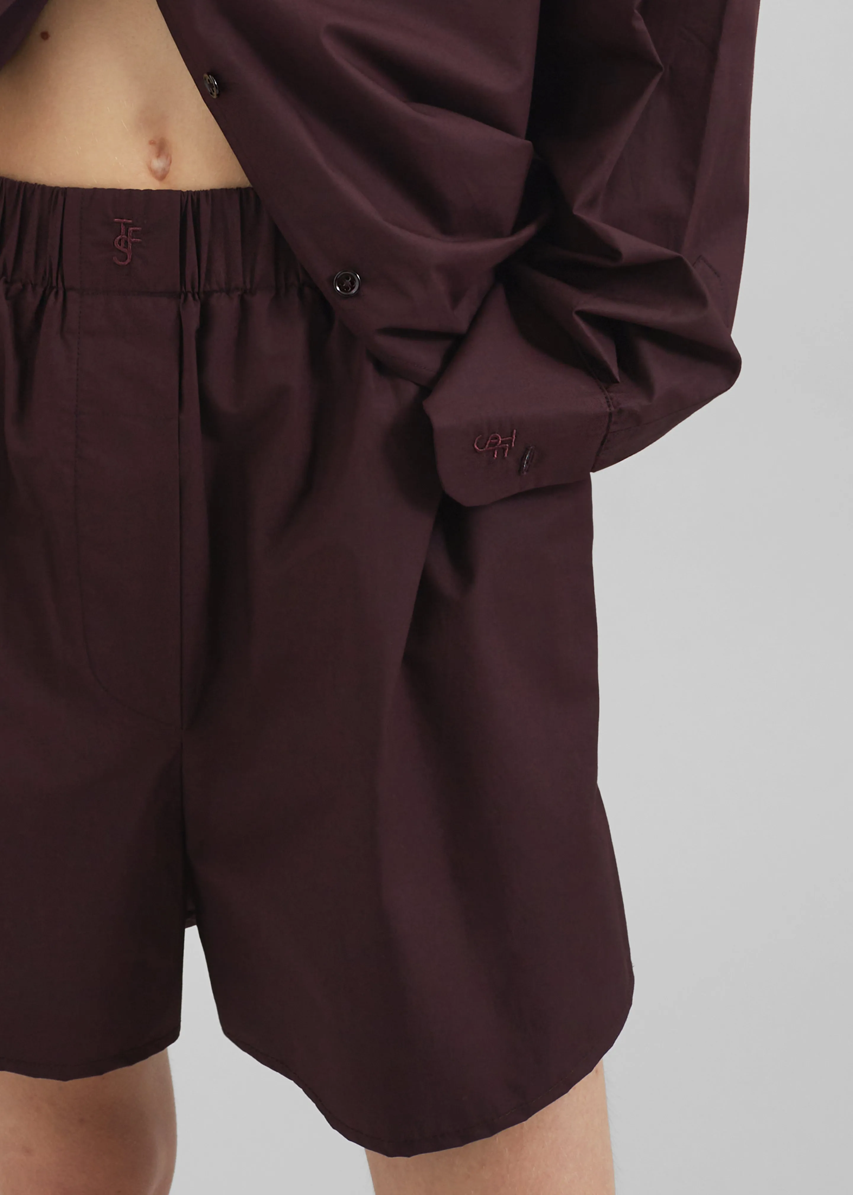 Lui Organic Cotton Boxer Shorts - Dark Plum sold by Frankie Shop product image thumbnail 5