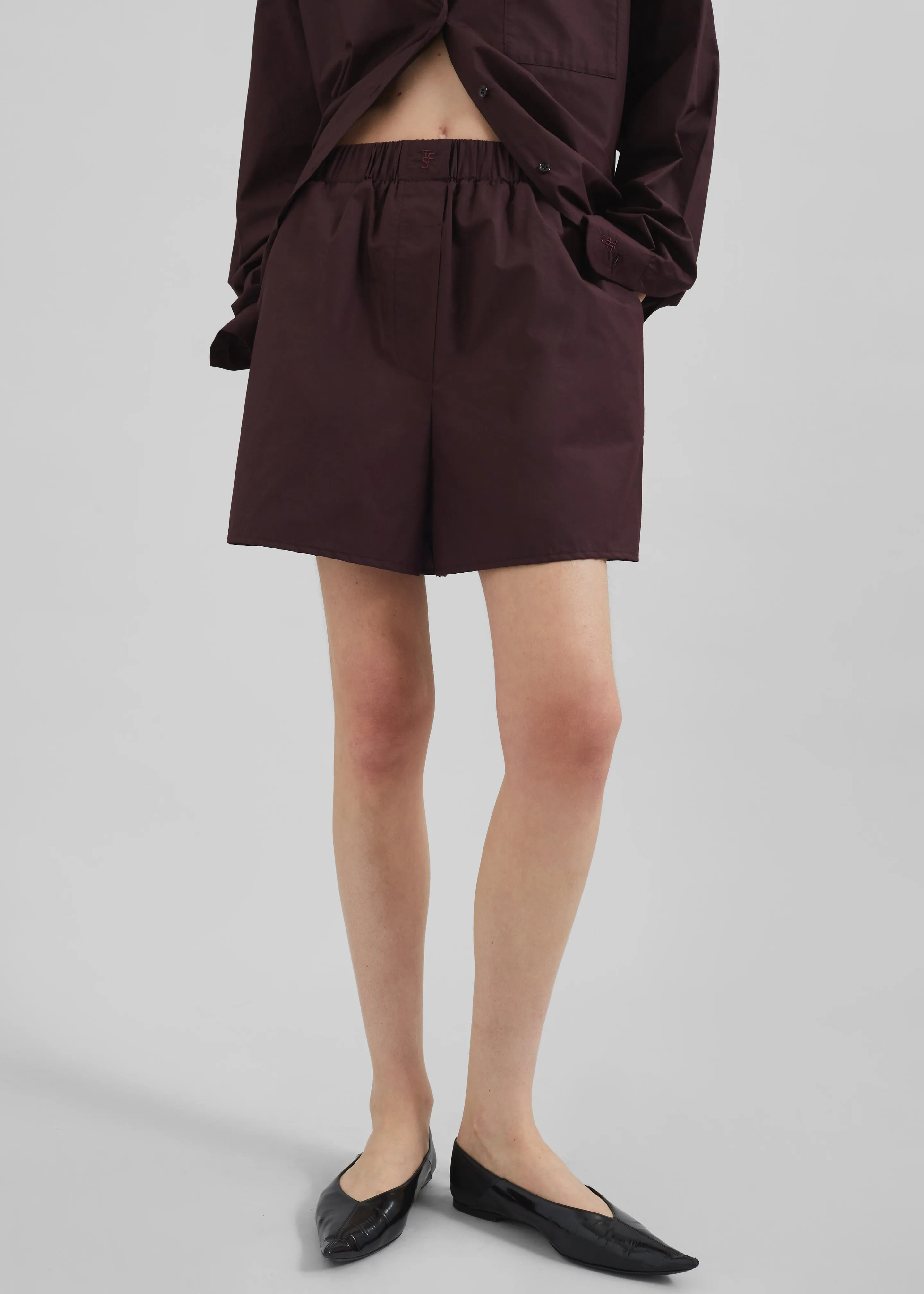 Lui Organic Cotton Boxer Shorts - Dark Plum sold by Frankie Shop product image thumbnail 3