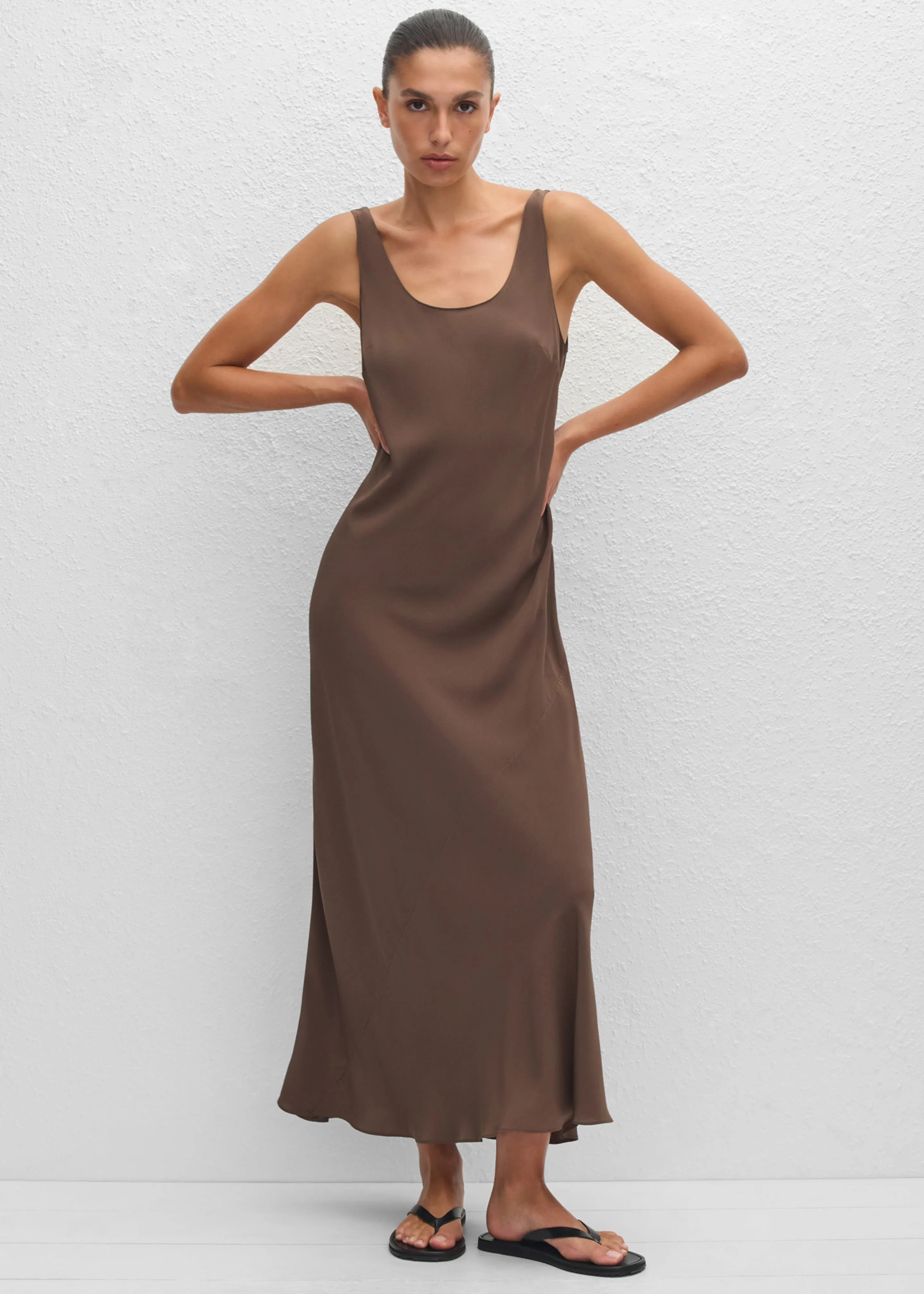 Matteau Bias Tank Dress - Truffle sold by Frankie Shop product image thumbnail 5