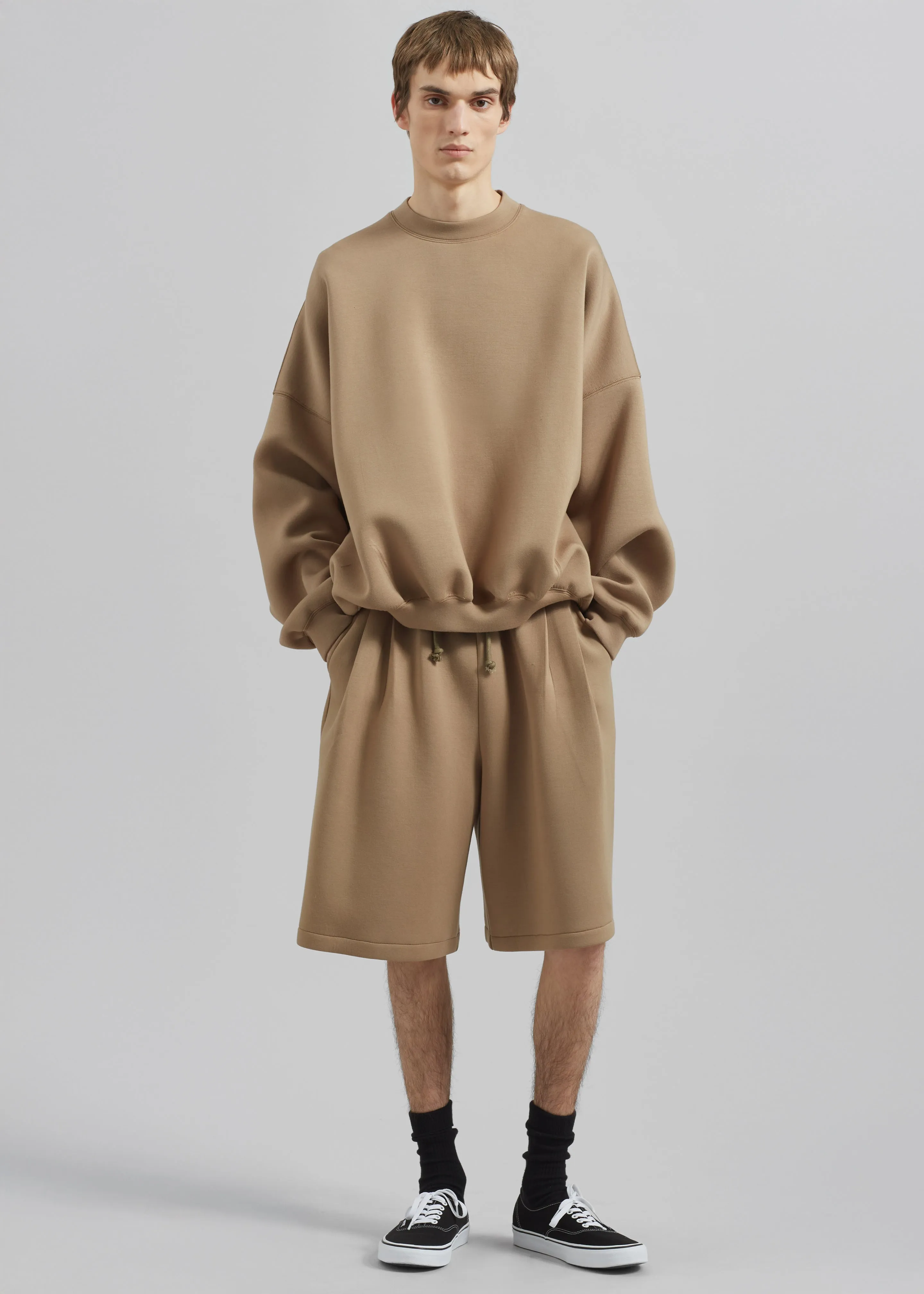 Tate Sweat Shorts - Camel sold by Frankie Shop