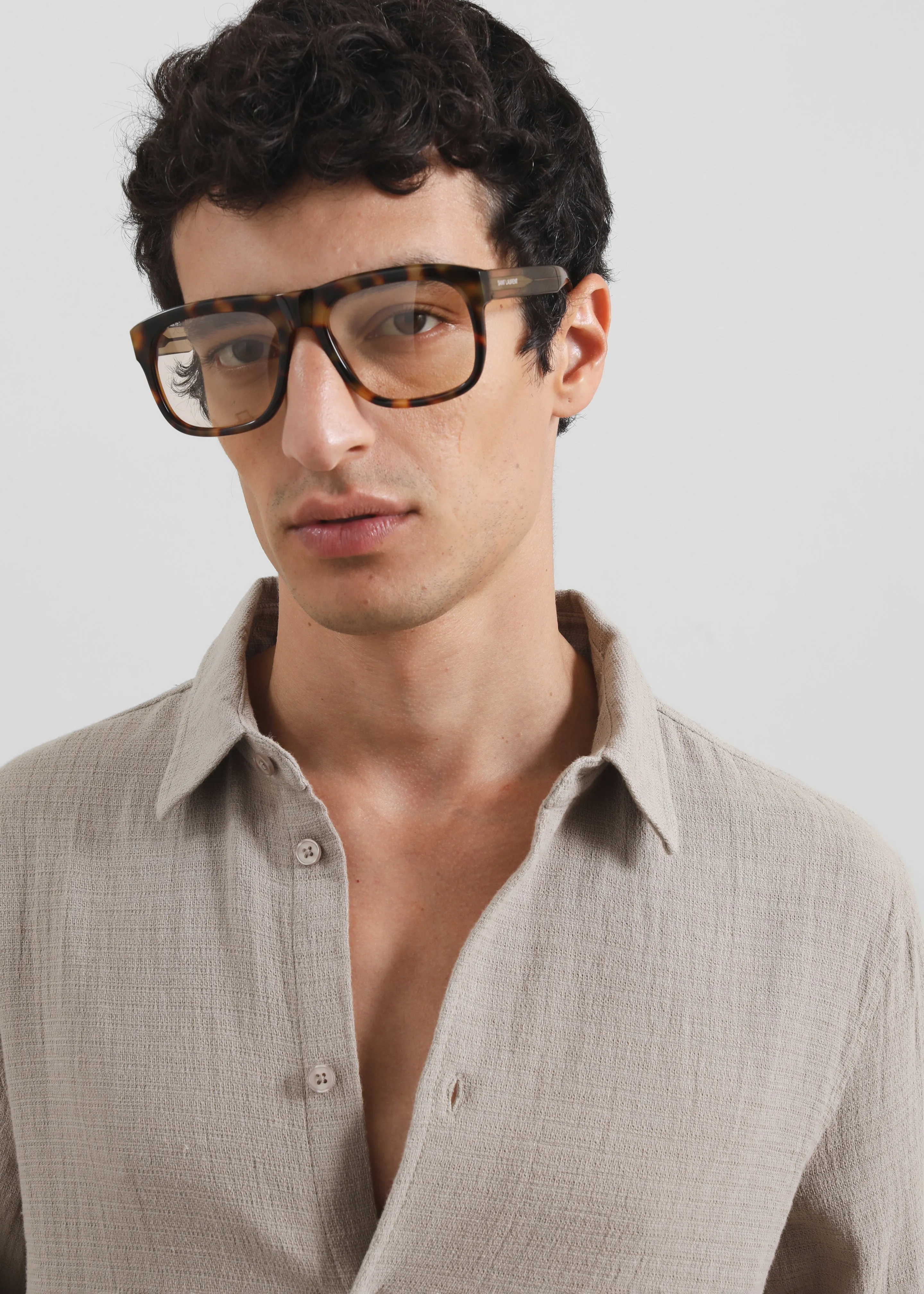 Samsøe Samsøe Saryan X Shirt - Greige sold by Frankie Shop product image thumbnail 2