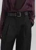 Gelso Pleated Twill Trousers - Black sold by Frankie Shop