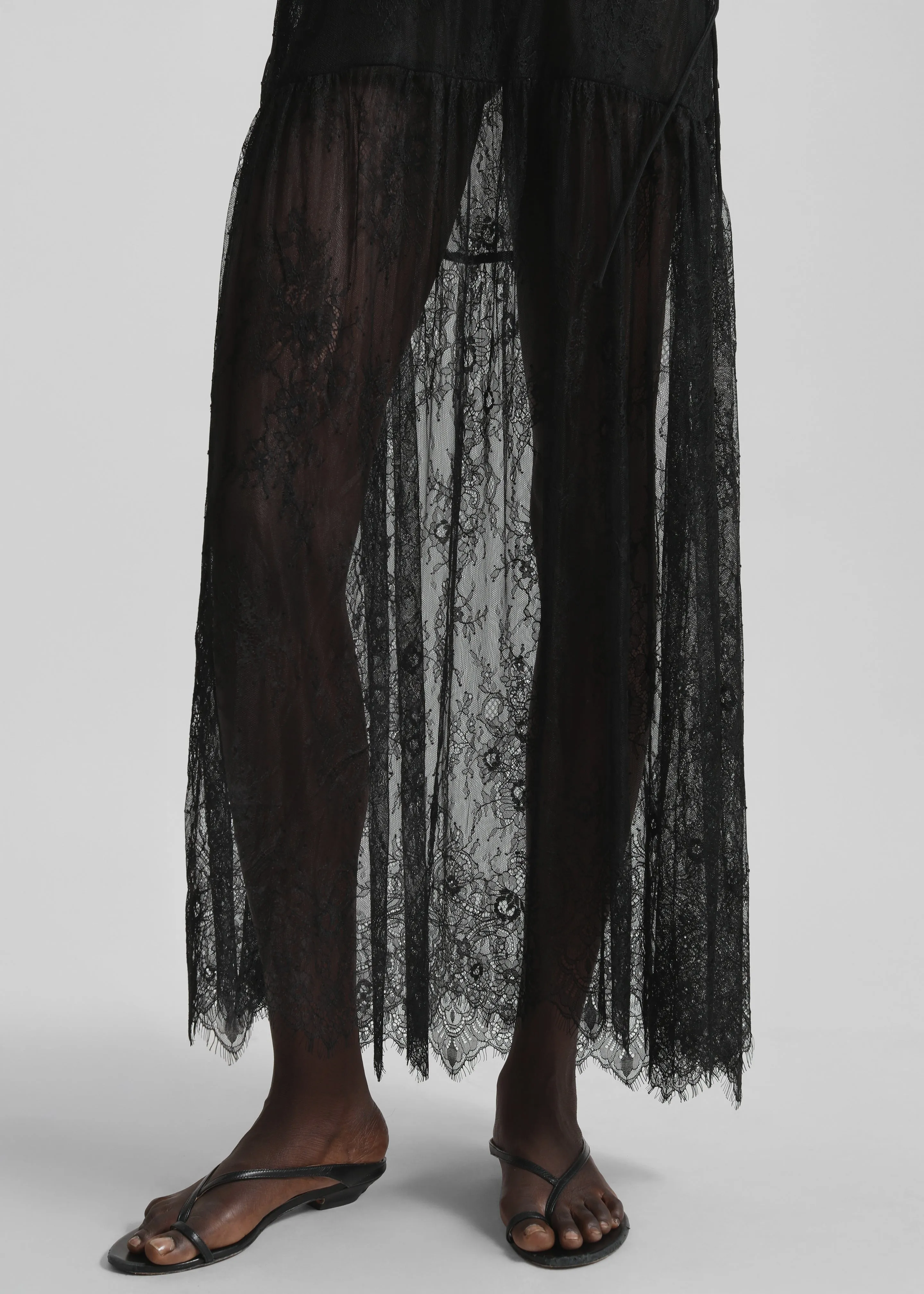 Calvi Maxi Lace Dress - Black sold by Frankie Shop product image thumbnail 2