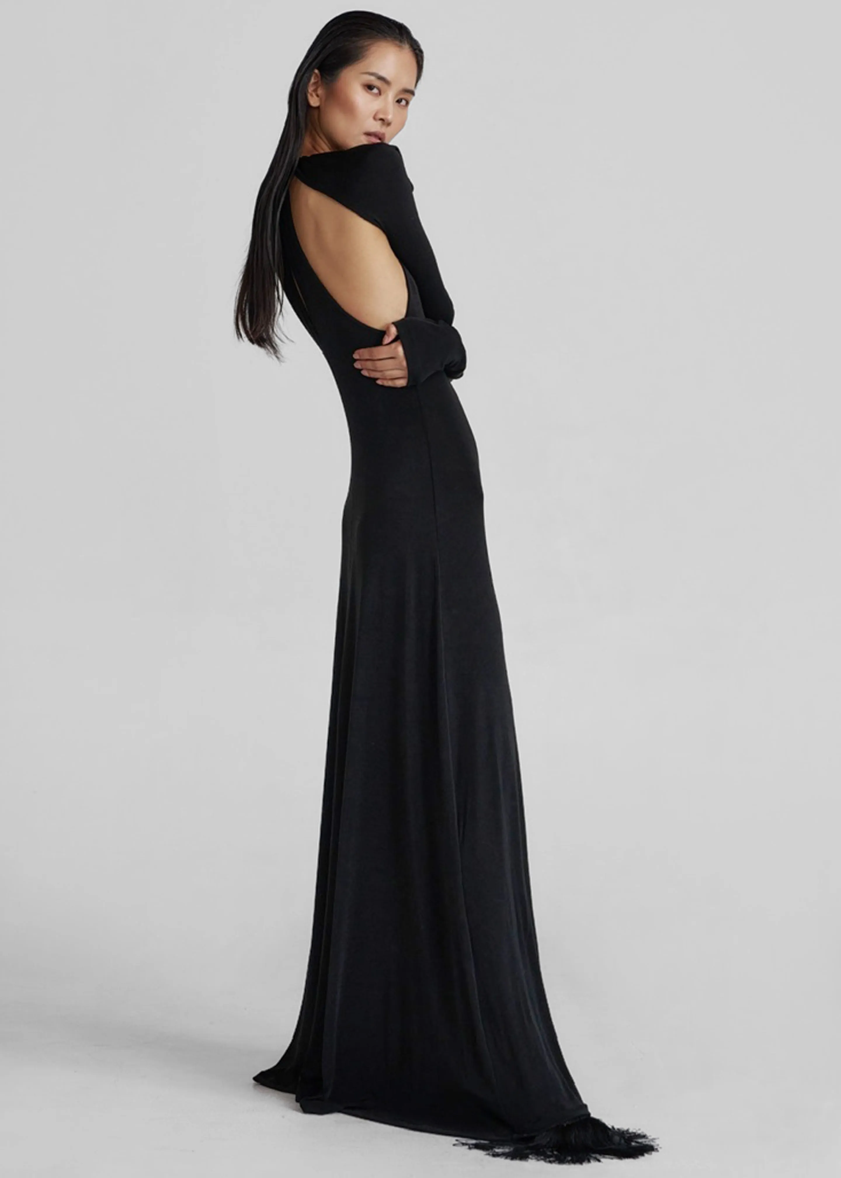 Seskin Evening Maxi Dress - Black sold by Frankie Shop product image thumbnail 3