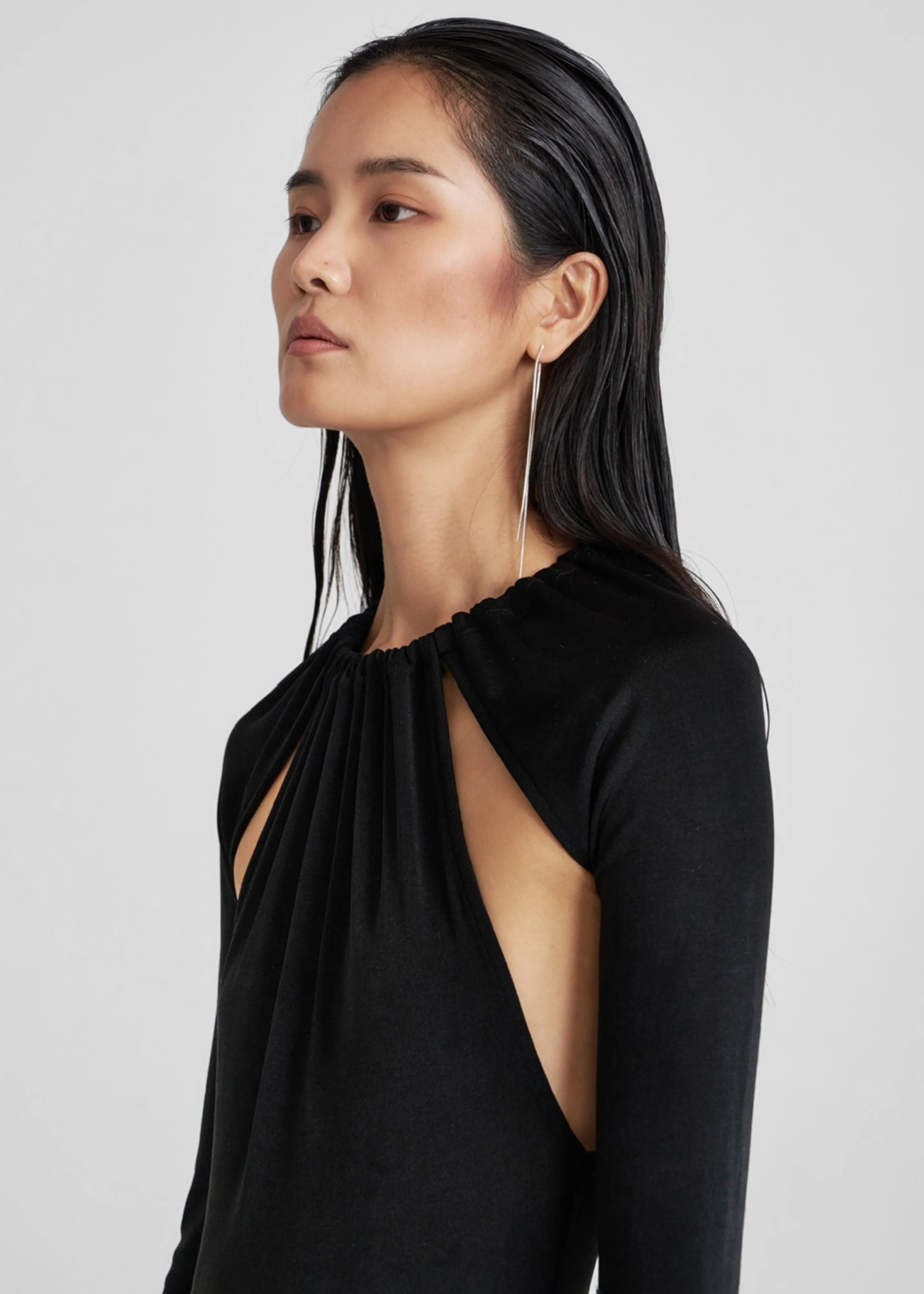 Seskin Evening Maxi Dress - Black sold by Frankie Shop product image thumbnail 4