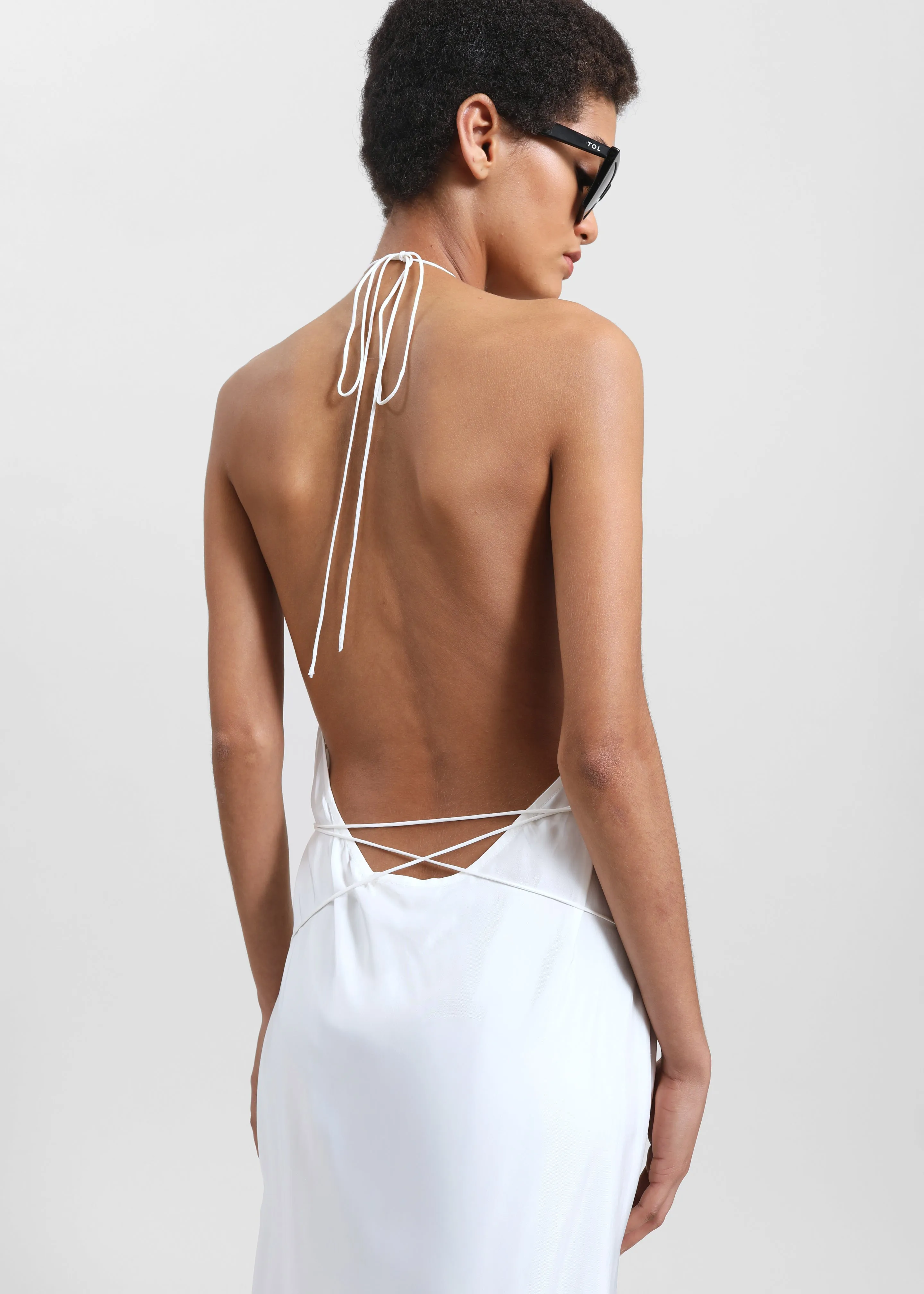Matin Draped Wrap Dress - Natural sold by Frankie Shop product image thumbnail 3