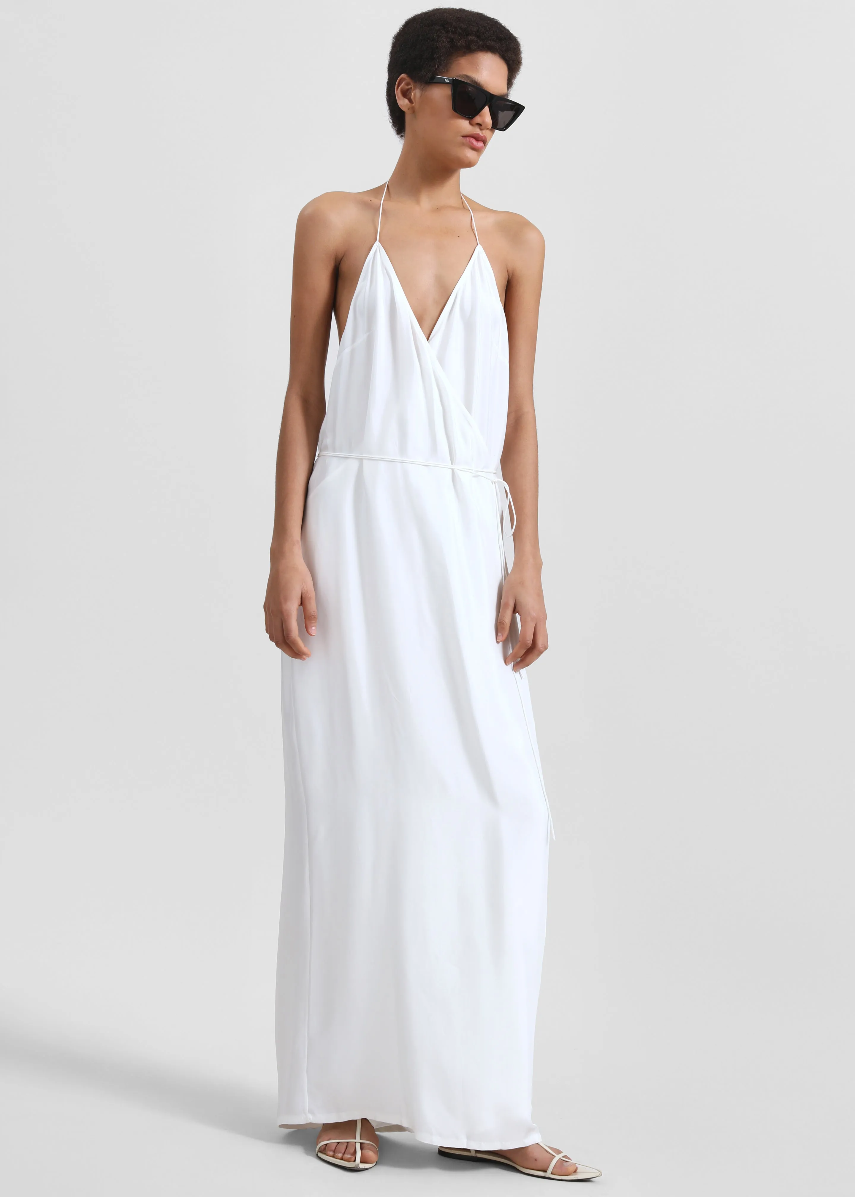 Matin Draped Wrap Dress - Natural sold by Frankie Shop product image thumbnail 2