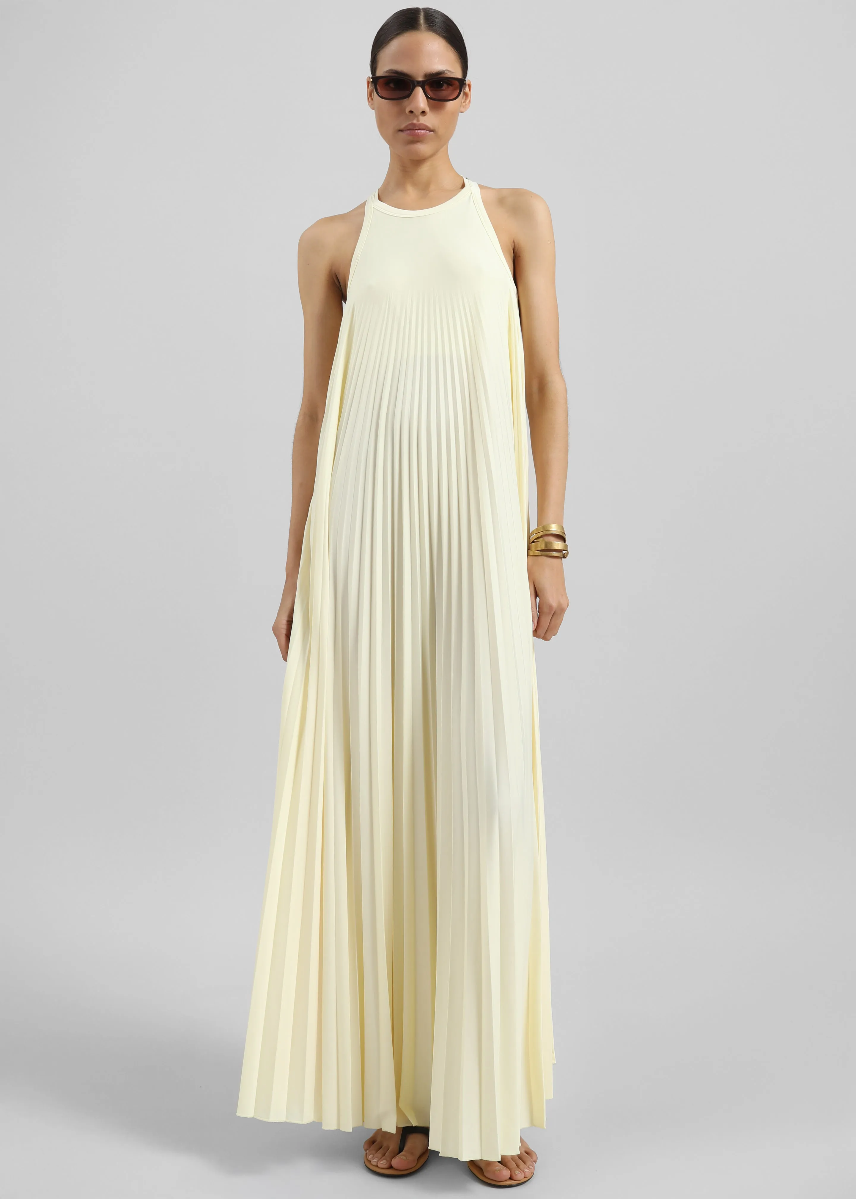 Sportmax Verdier Dress - Light Yellow sold by Frankie Shop
