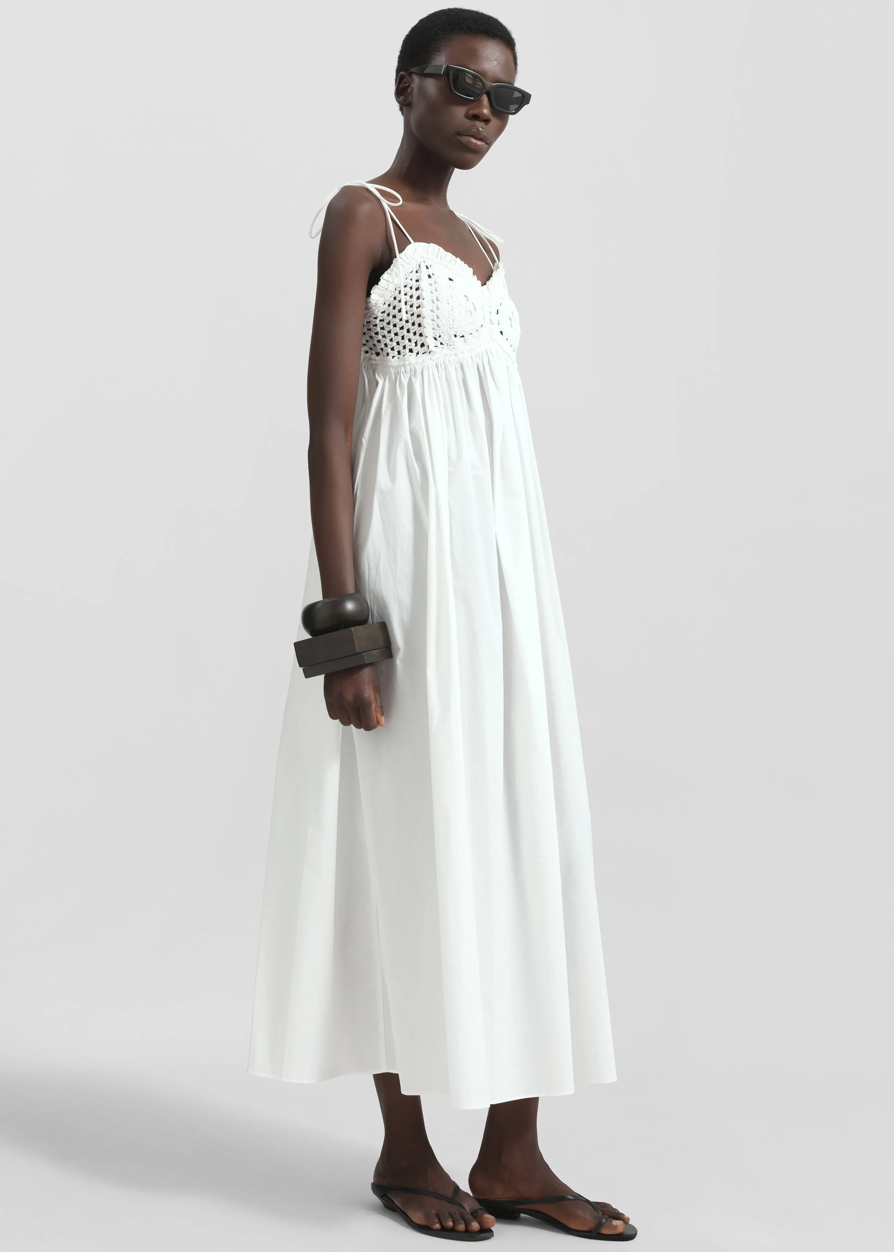 The Garment Kirsten Crochet Dress - White sold by Frankie Shop