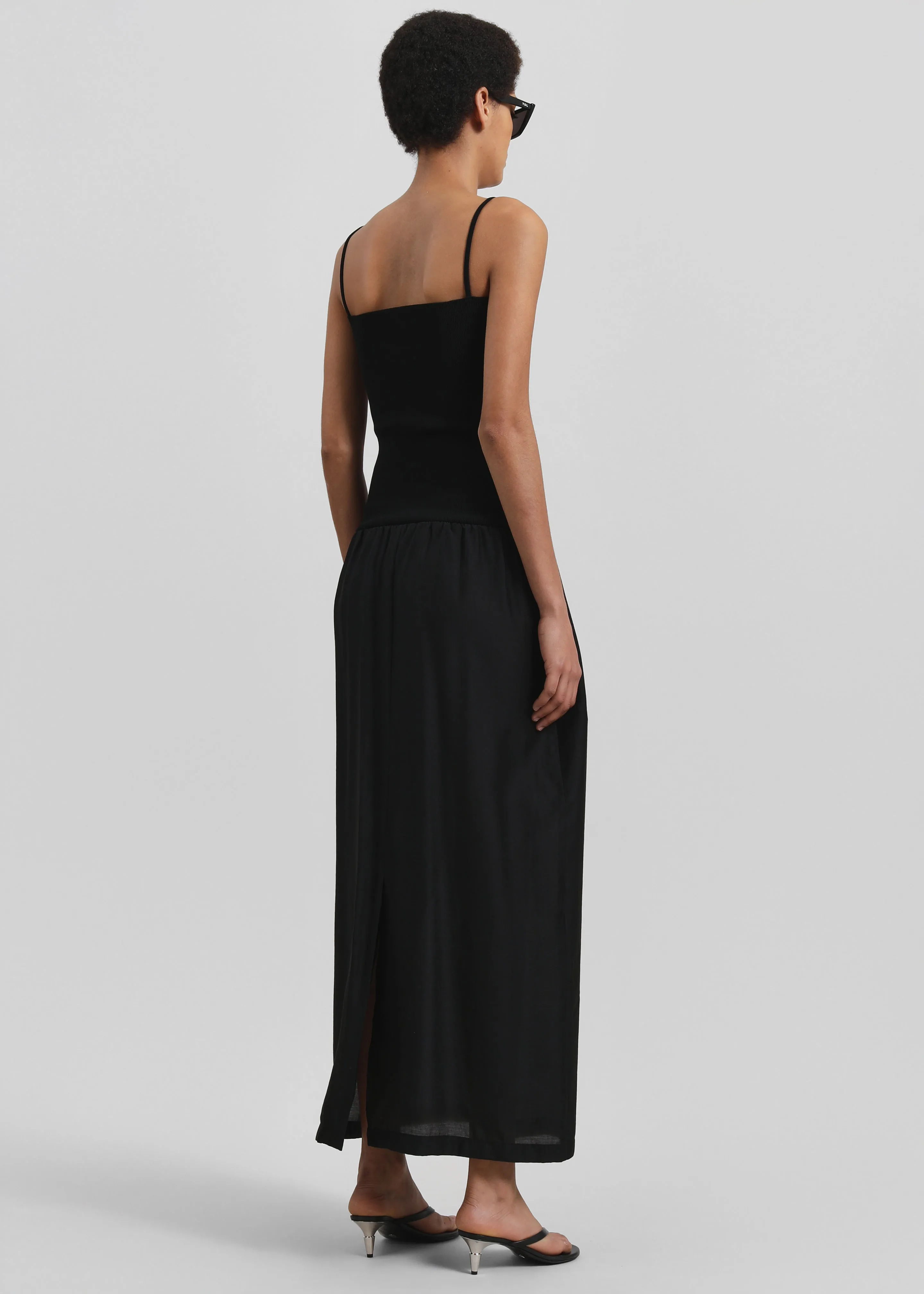 Amomento Silky Knit Maxi Dress - Black sold by Frankie Shop product image thumbnail 5