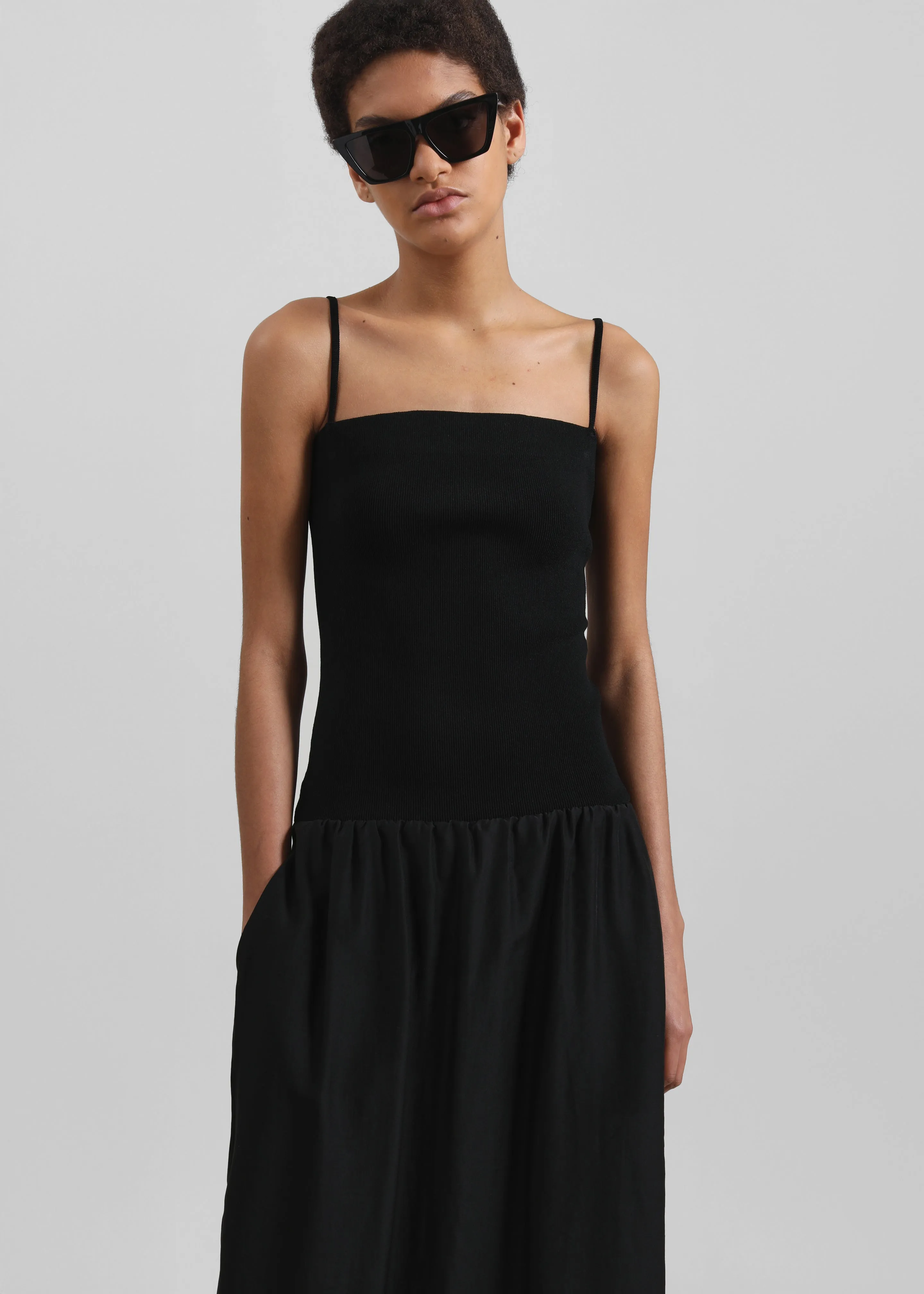 Amomento Silky Knit Maxi Dress - Black sold by Frankie Shop product image thumbnail 3