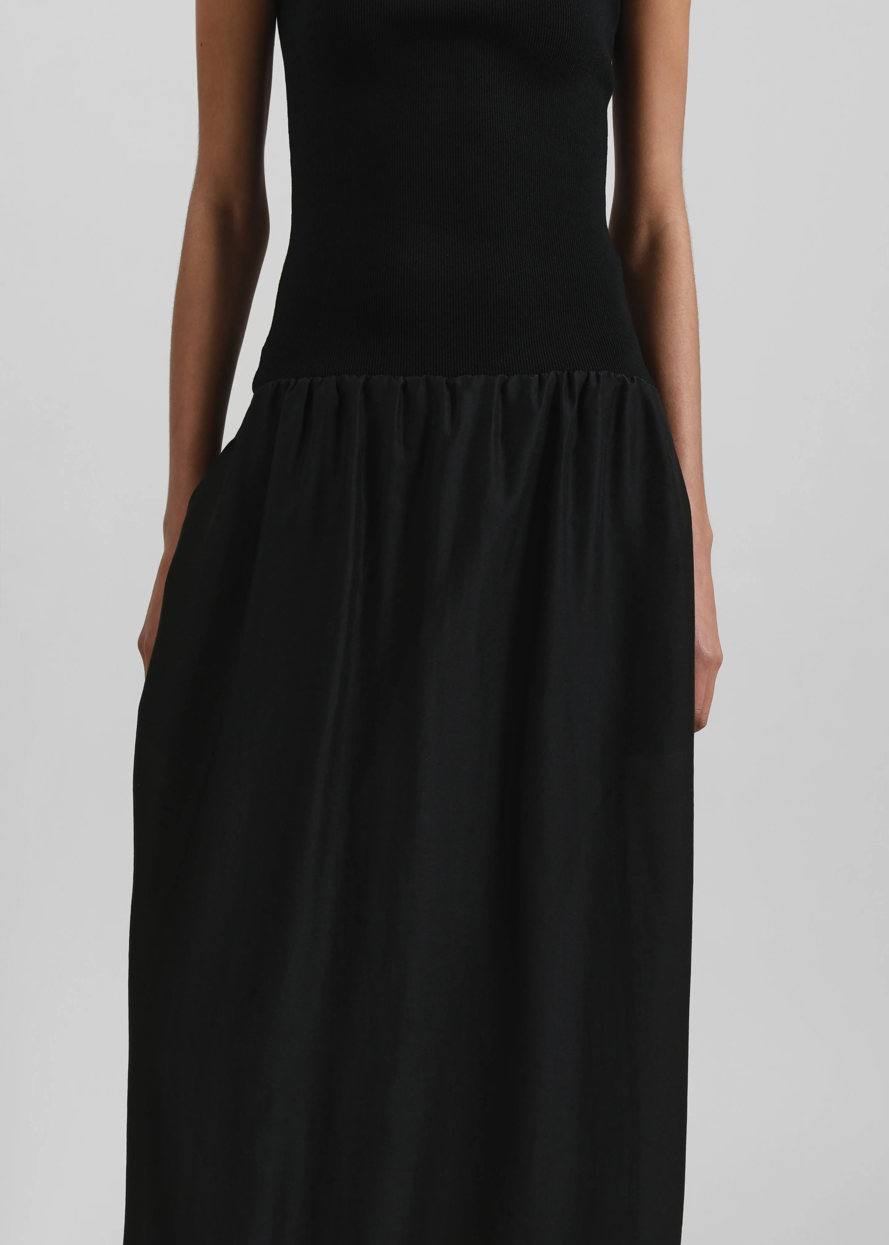 Amomento Silky Knit Maxi Dress - Black sold by Frankie Shop product image thumbnail 4