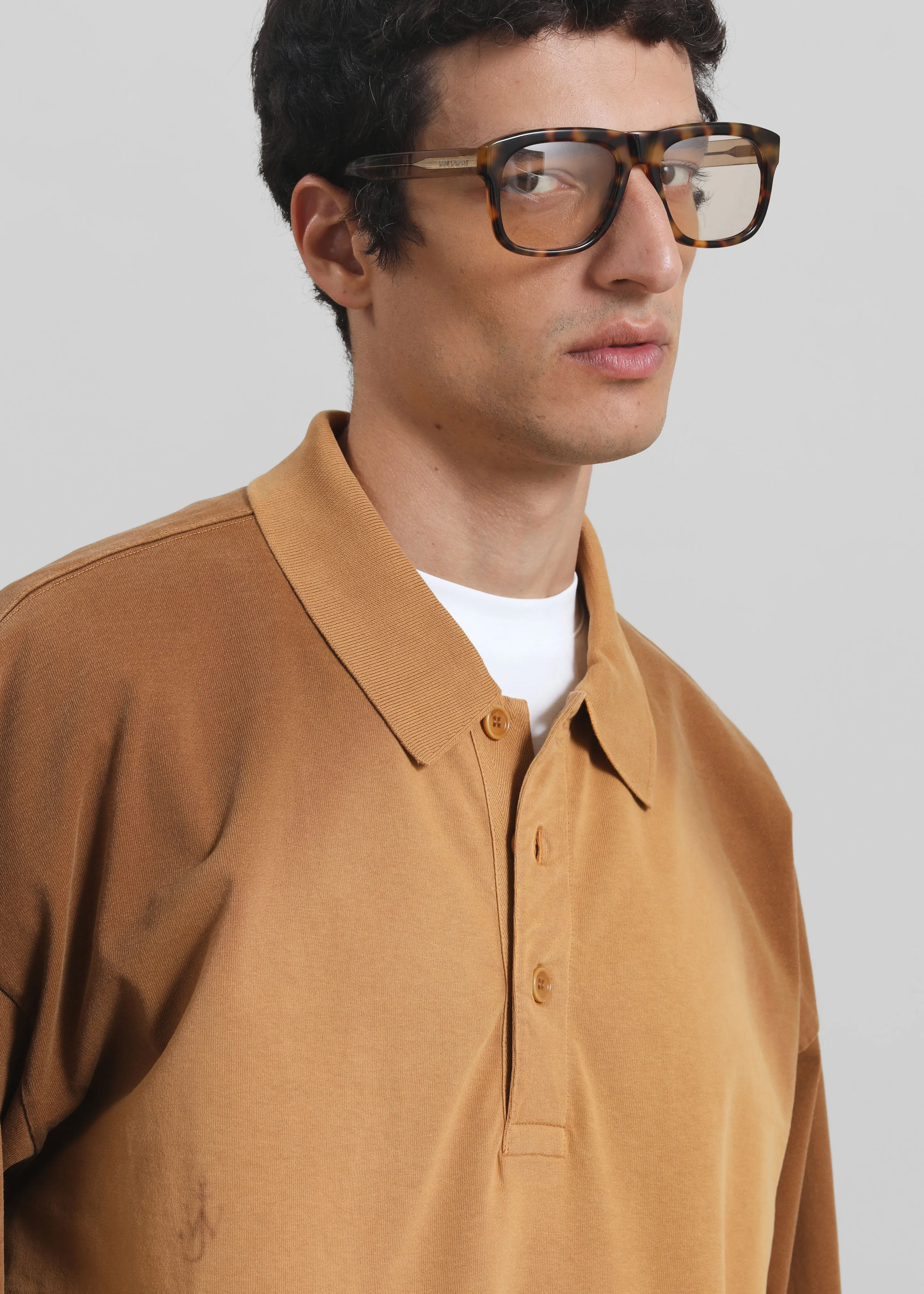 JW Anderson Long Sleeve Rugby Polo - Tobacco sold by Frankie Shop product image thumbnail 2