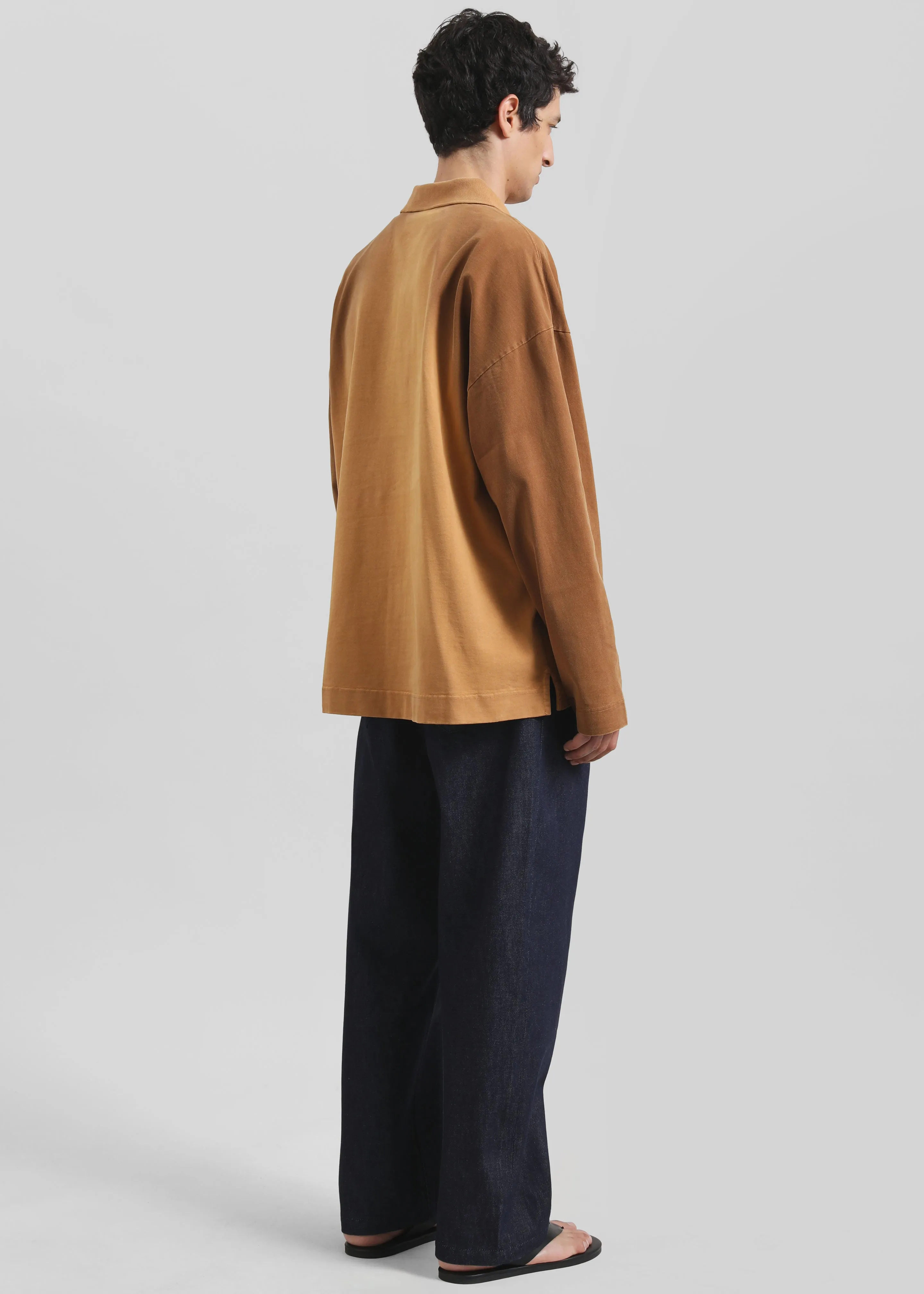 JW Anderson Long Sleeve Rugby Polo - Tobacco sold by Frankie Shop product image thumbnail 5