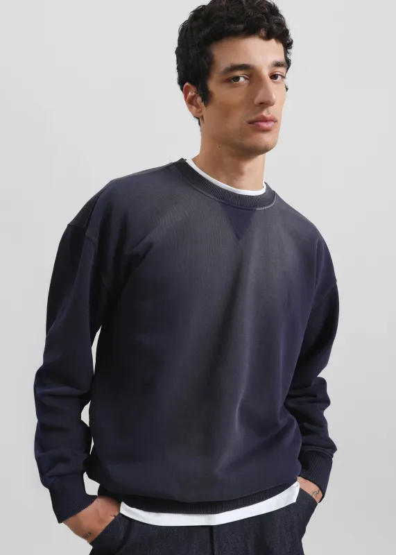 JW Anderson Oversized Anchor Logo Sweatshirt - Navy sold by Frankie Shop