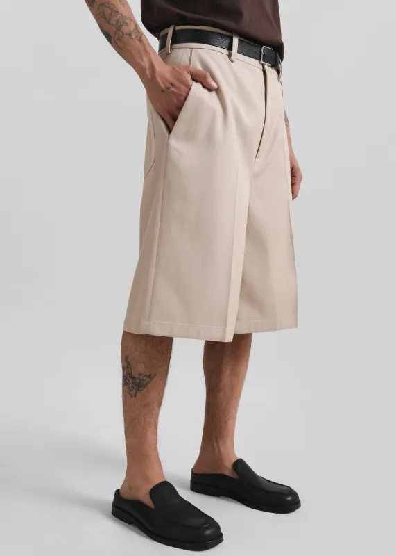 Belgrave Bermuda Shorts - Beige sold by Frankie Shop