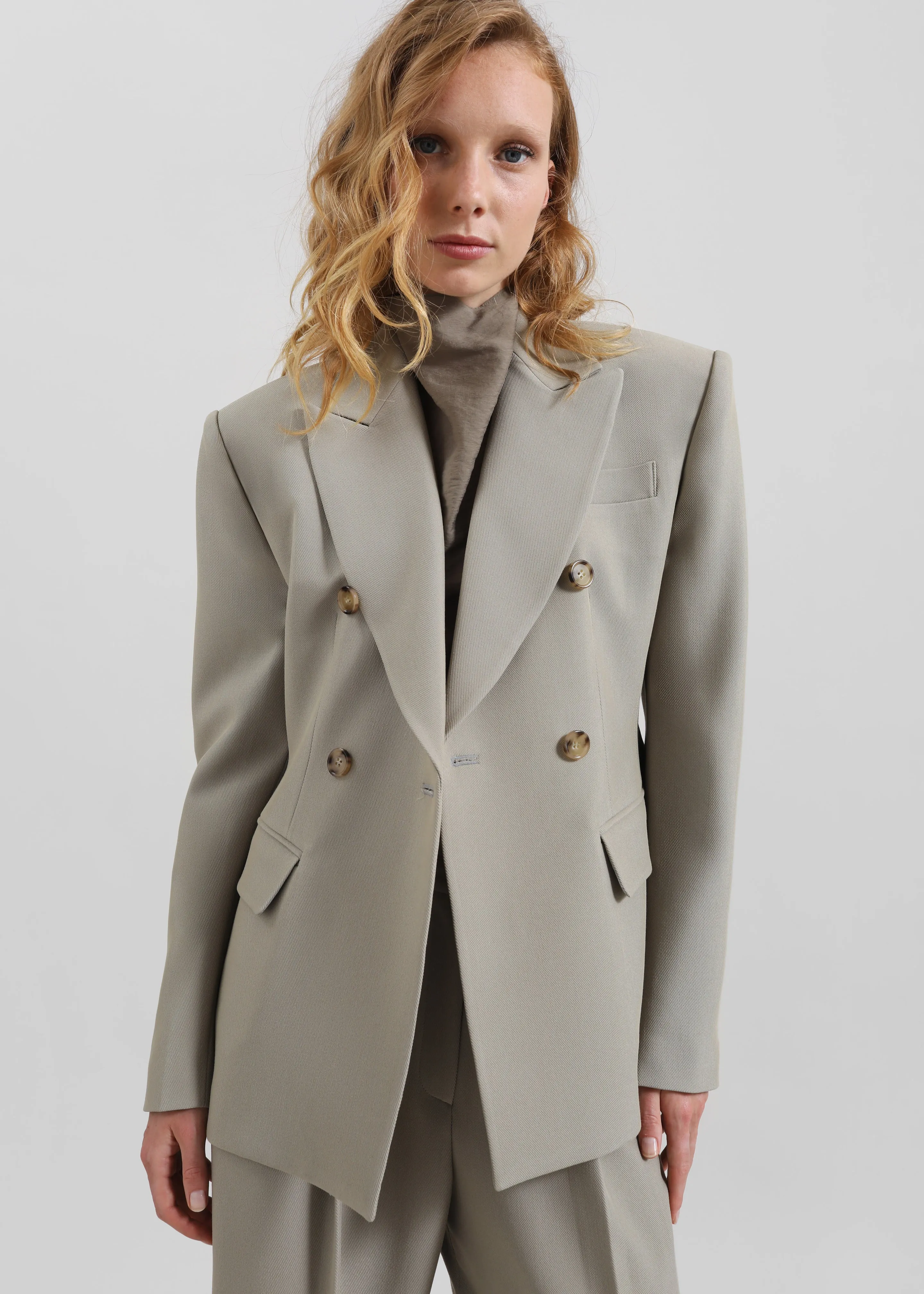 Dina Double Breasted Blazer - Light Taupe sold by Frankie Shop product image thumbnail 4