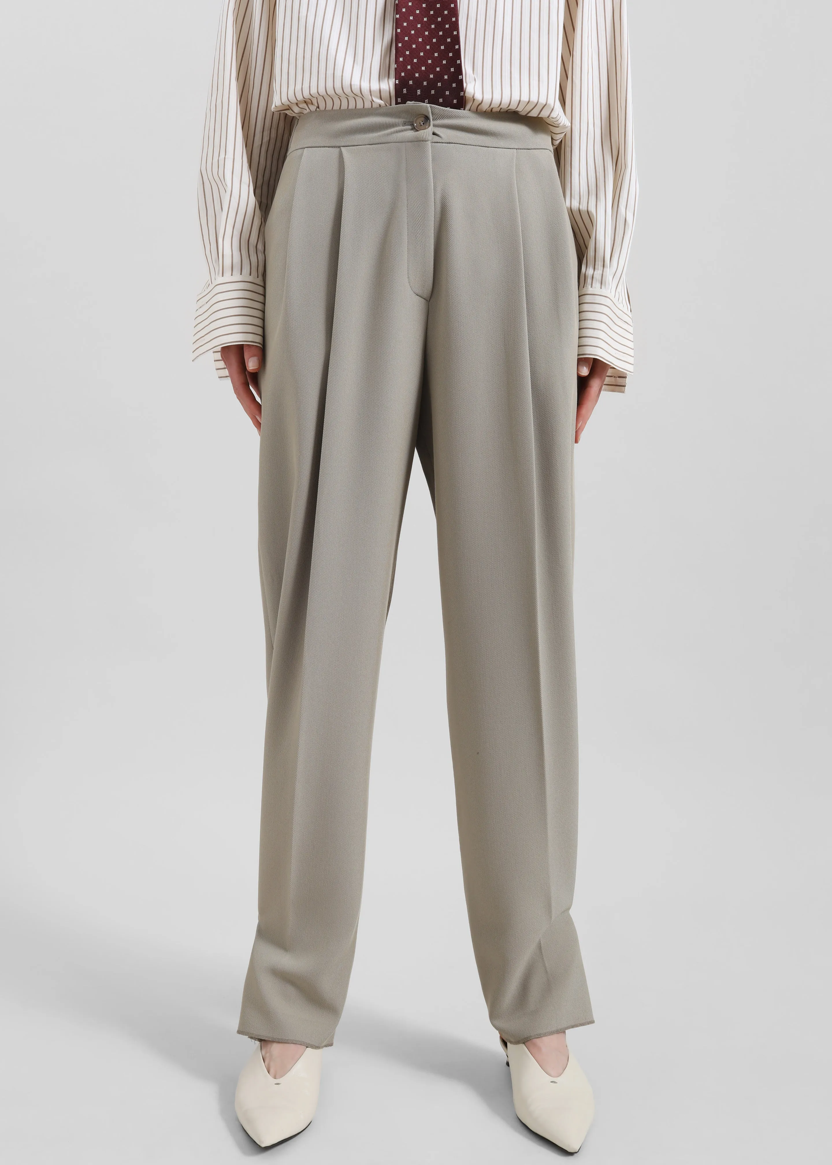 Dina Pleated Trousers - Light Taupe sold by Frankie Shop product image thumbnail 5