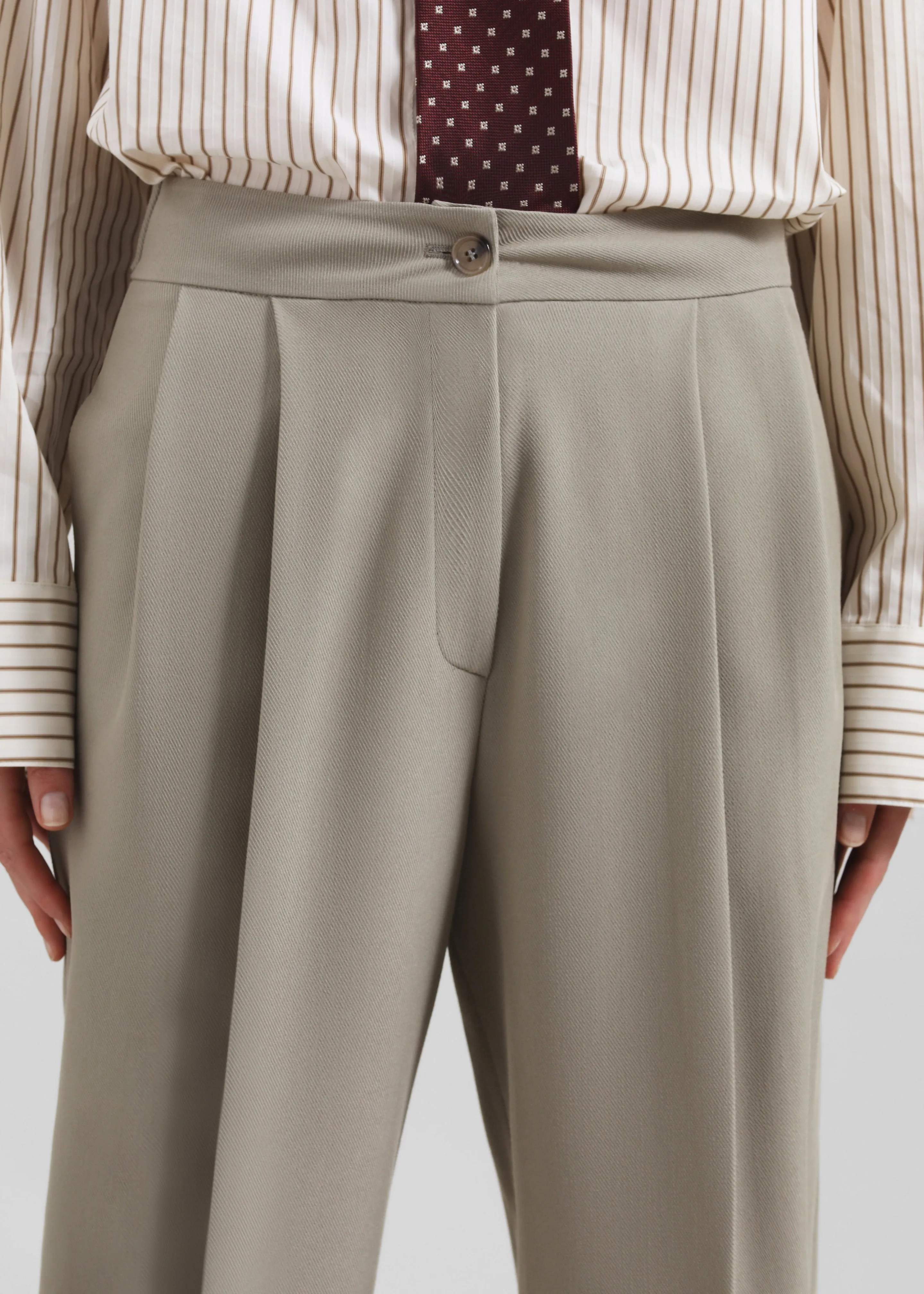 Dina Pleated Trousers - Light Taupe sold by Frankie Shop product image thumbnail 4