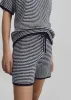 Bynea Knit Shorts - Navy/White Stripe sold by Frankie Shop