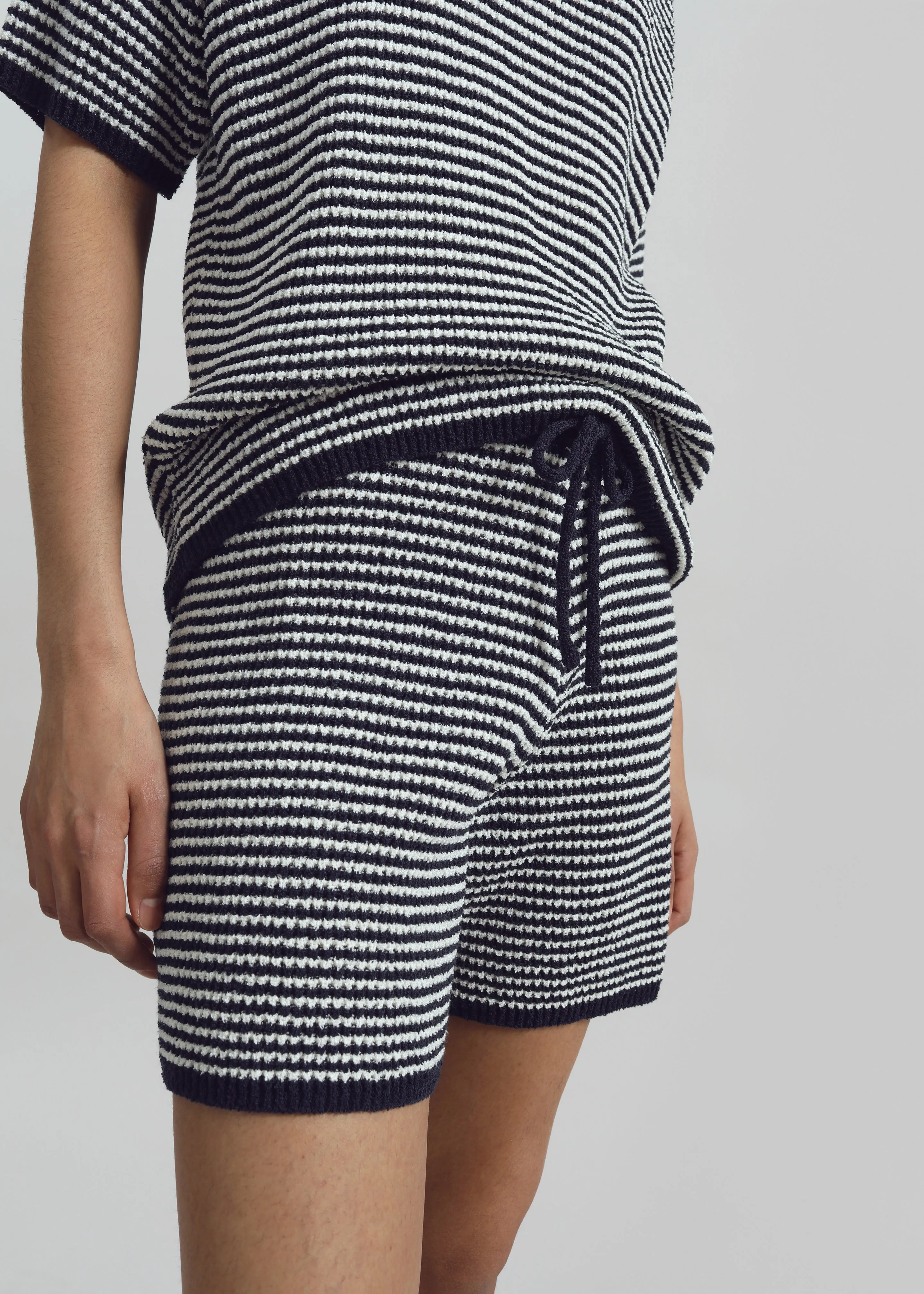 Bynea Knit Shorts - Navy/White Stripe sold by Frankie Shop product image thumbnail 5