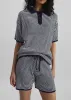 Bynea Knit Shorts - Navy/White Stripe sold by Frankie Shop