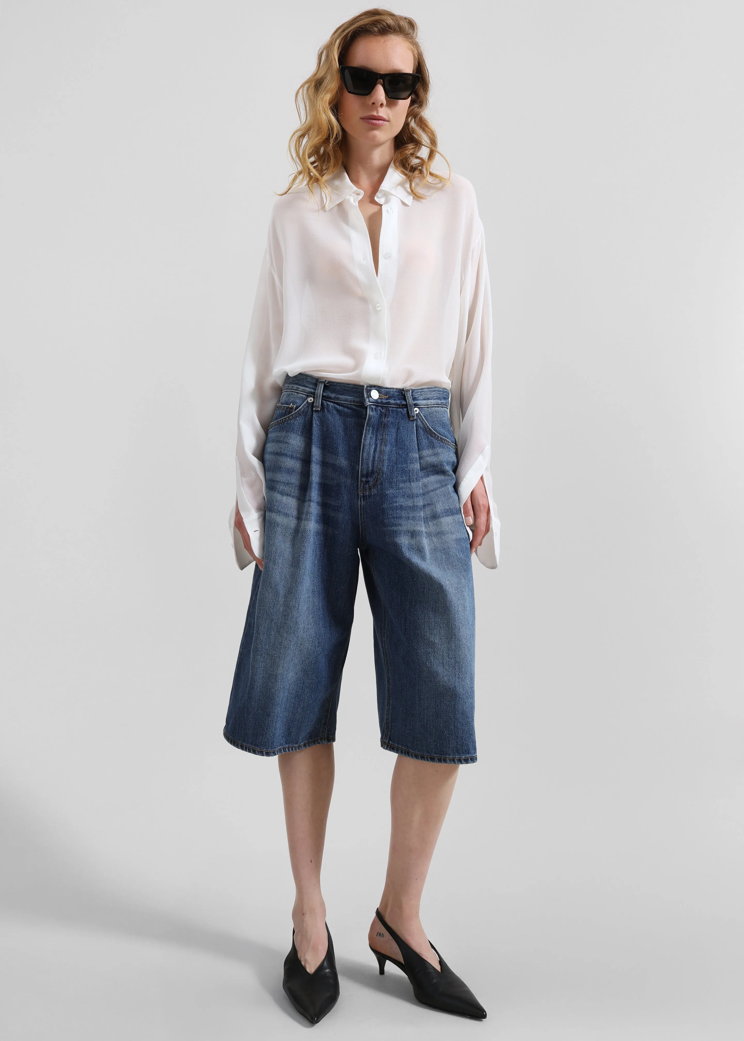 Kendon Denim Bermuda Shorts - Medium Wash sold by Frankie Shop product image thumbnail 4