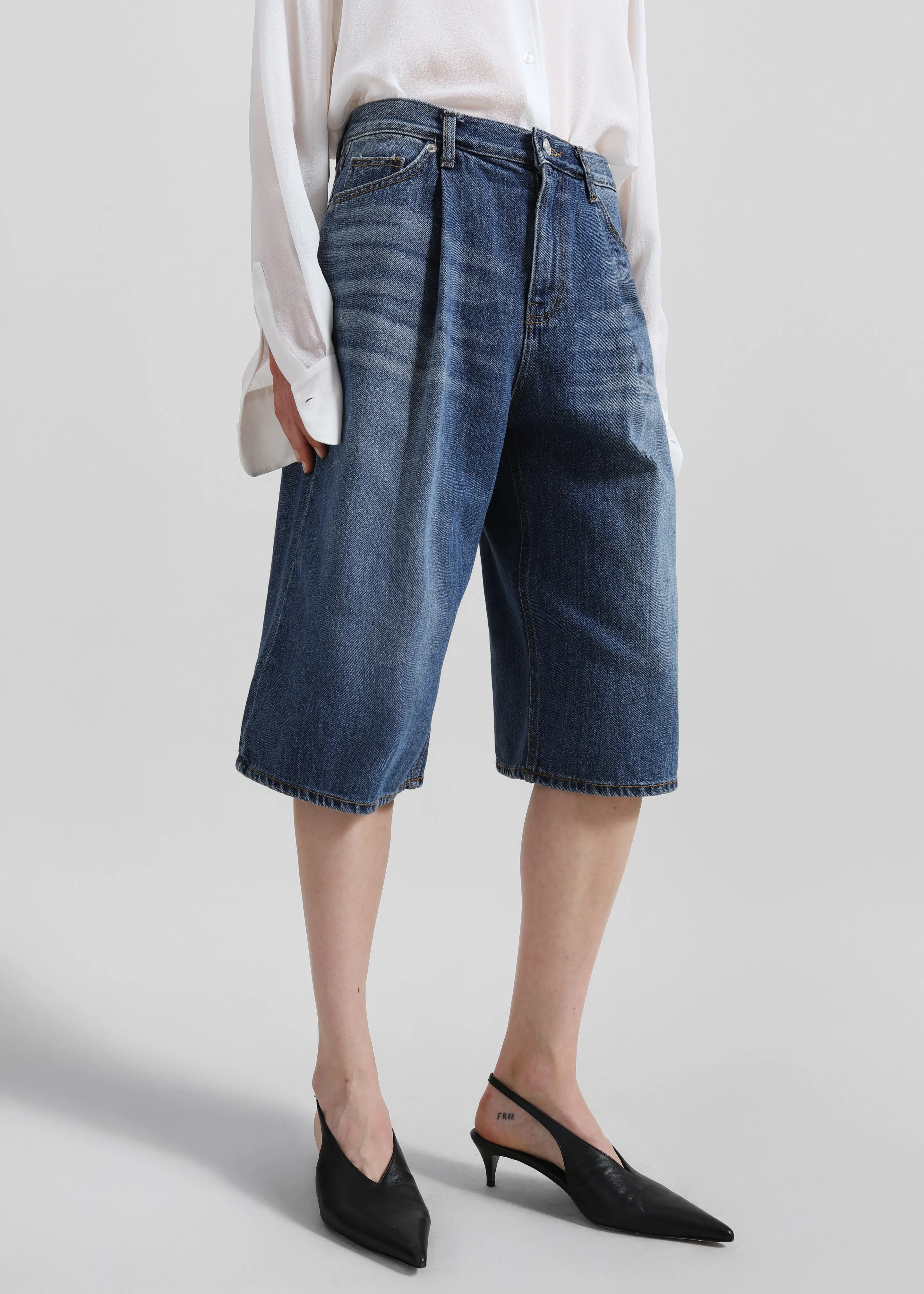 Kendon Denim Bermuda Shorts - Medium Wash sold by Frankie Shop product image thumbnail 2